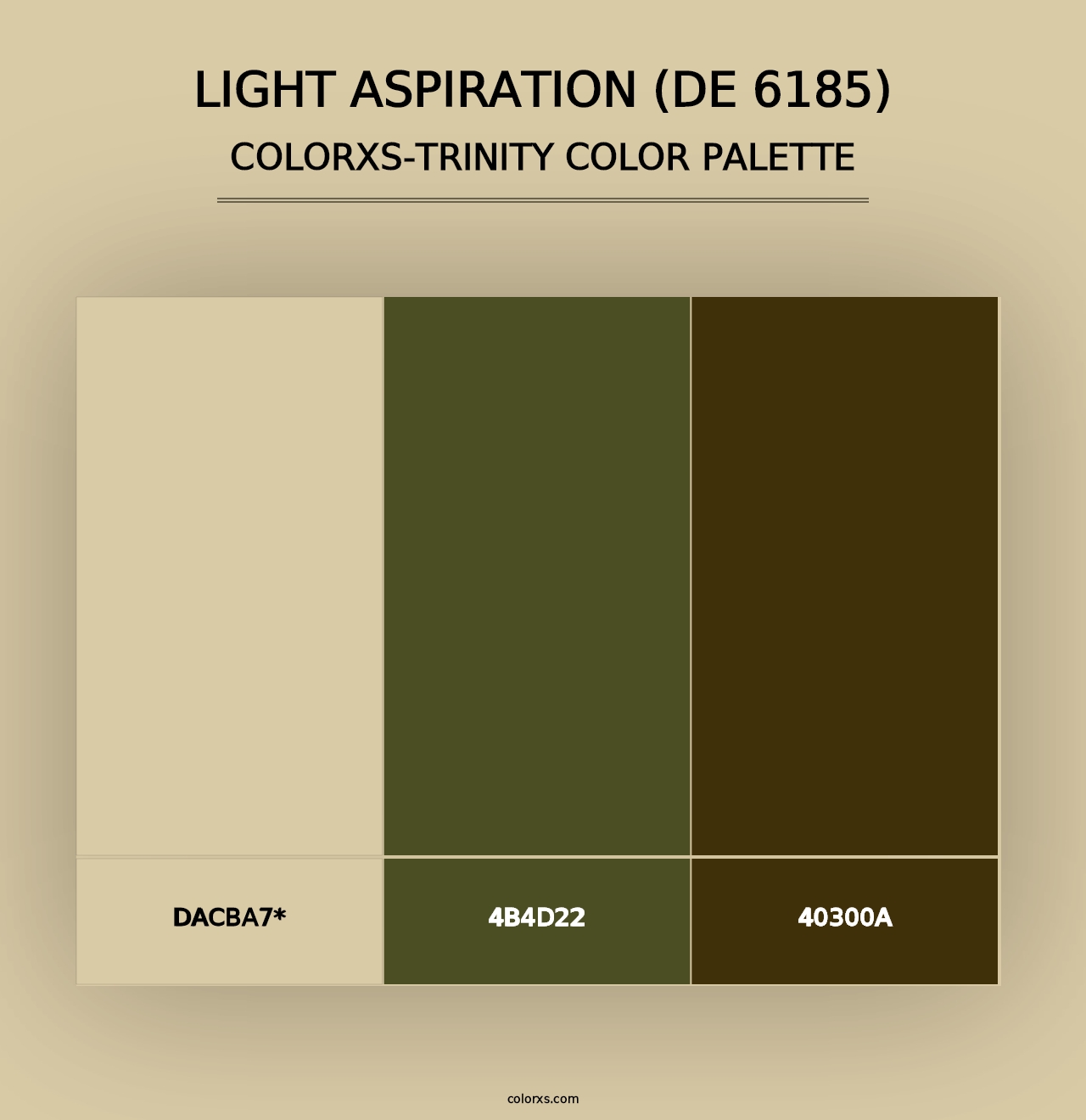 Light Aspiration (DE 6185) - Colorxs Trinity Palette