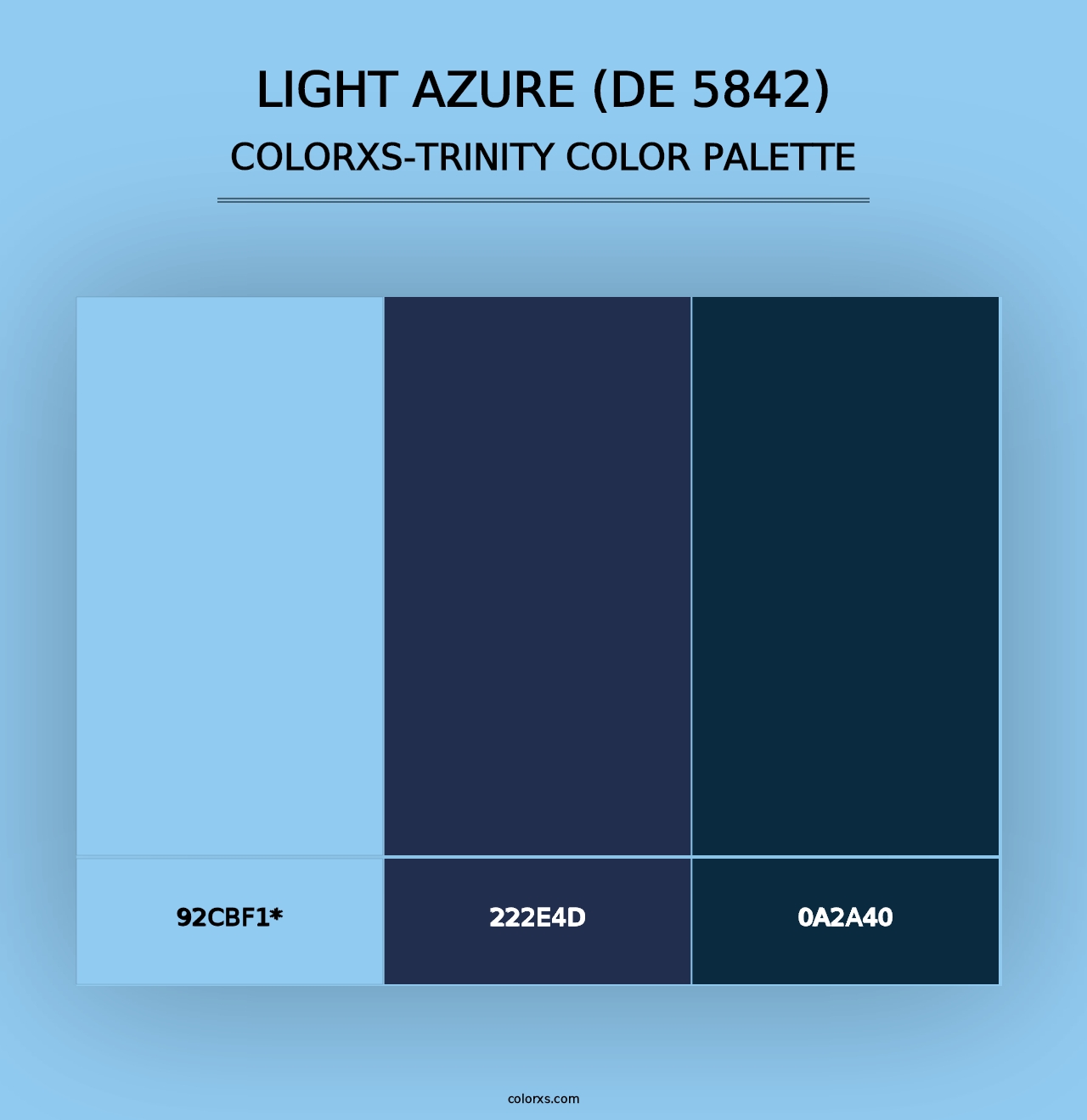 Light Azure (DE 5842) - Colorxs Trinity Palette