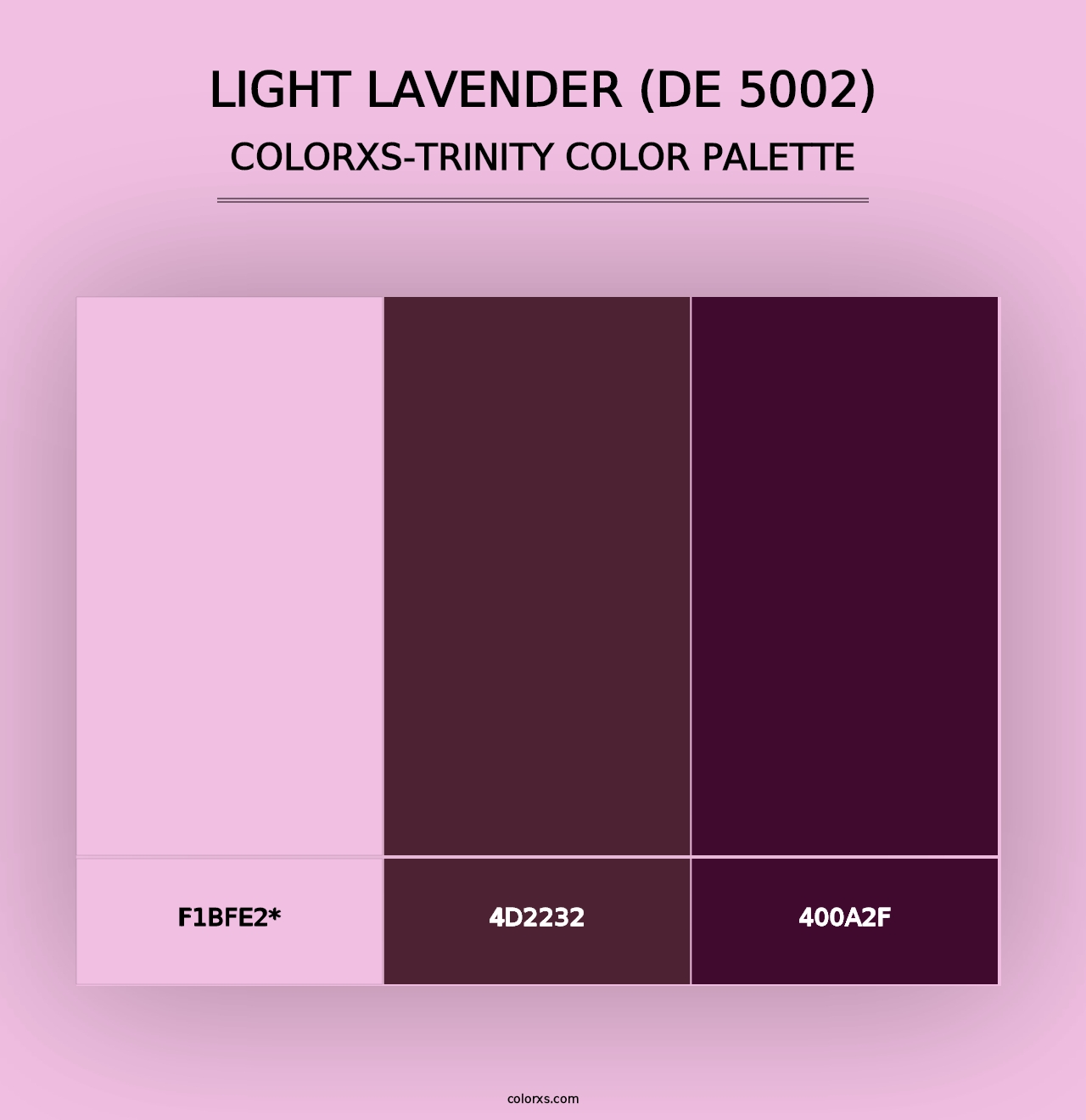 Light Lavender (DE 5002) - Colorxs Trinity Palette