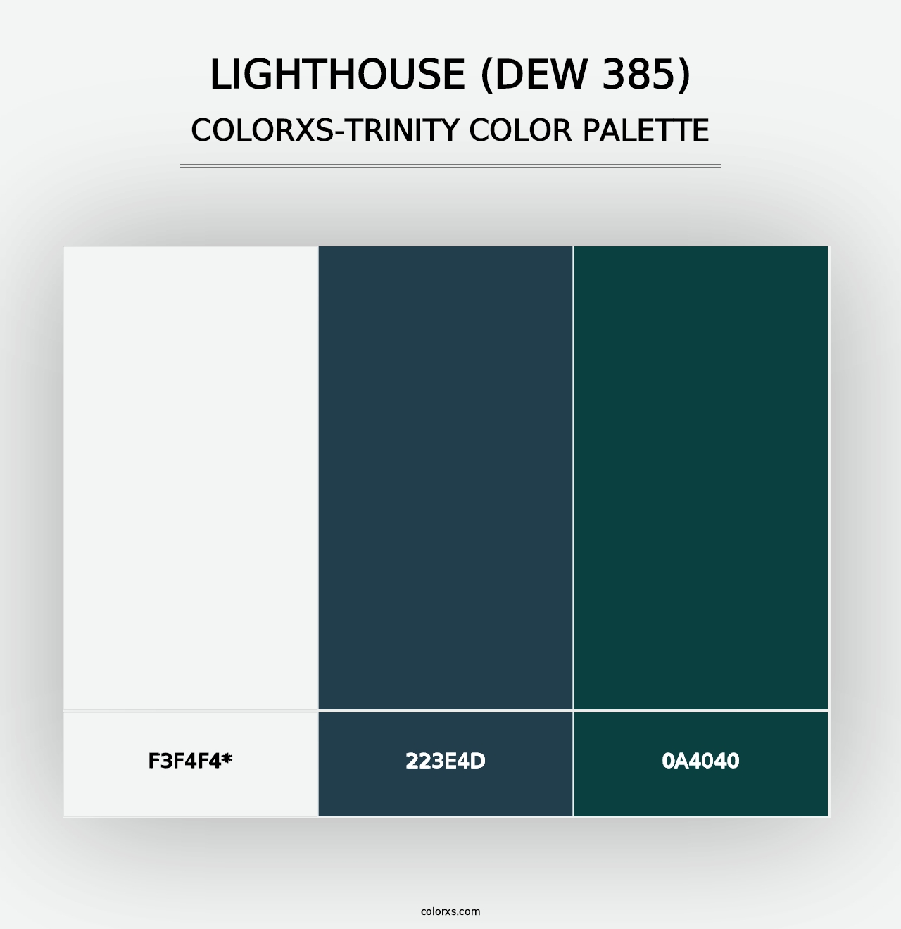 Lighthouse (DEW 385) - Colorxs Trinity Palette