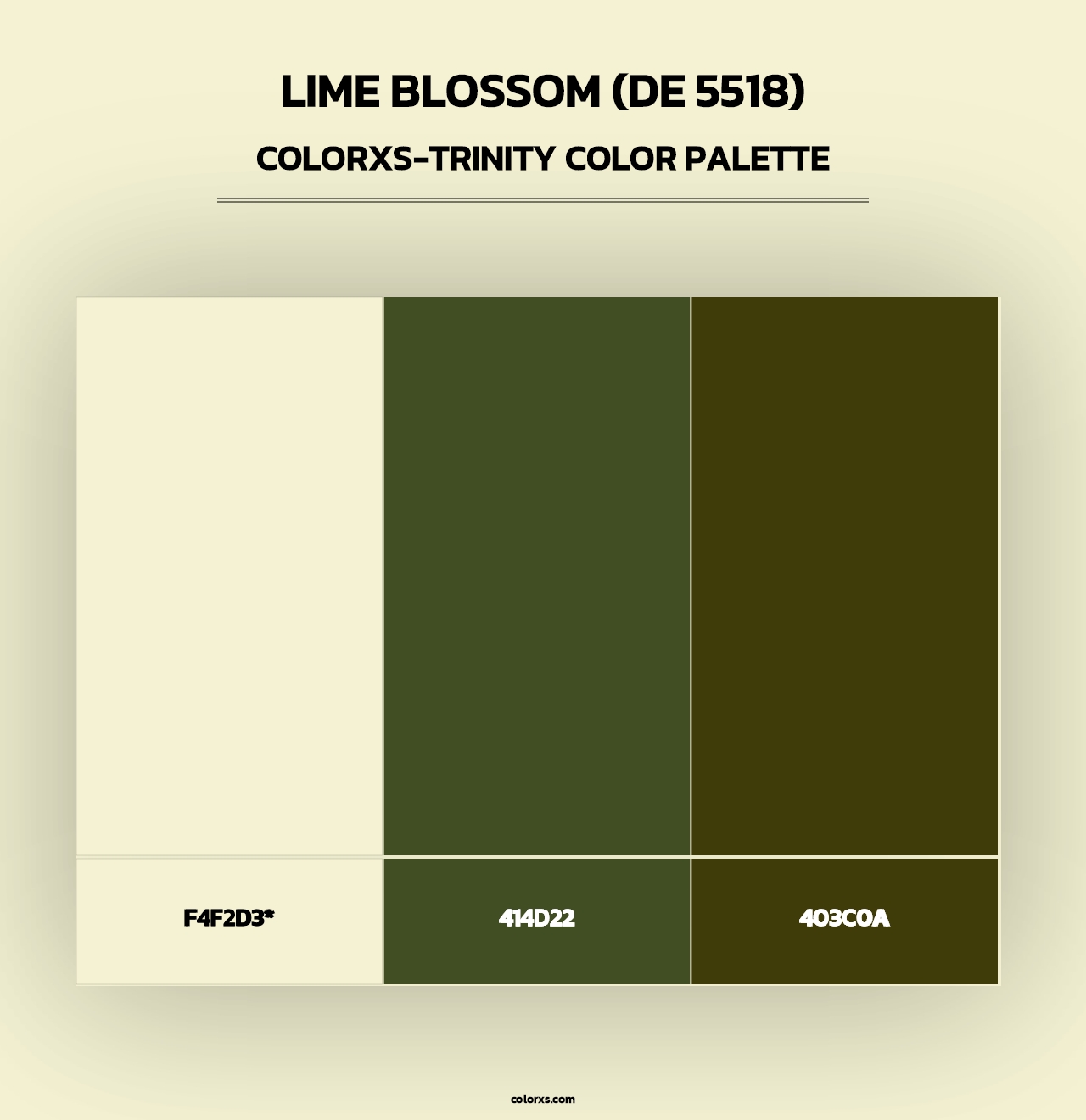 Lime Blossom (DE 5518) - Colorxs Trinity Palette