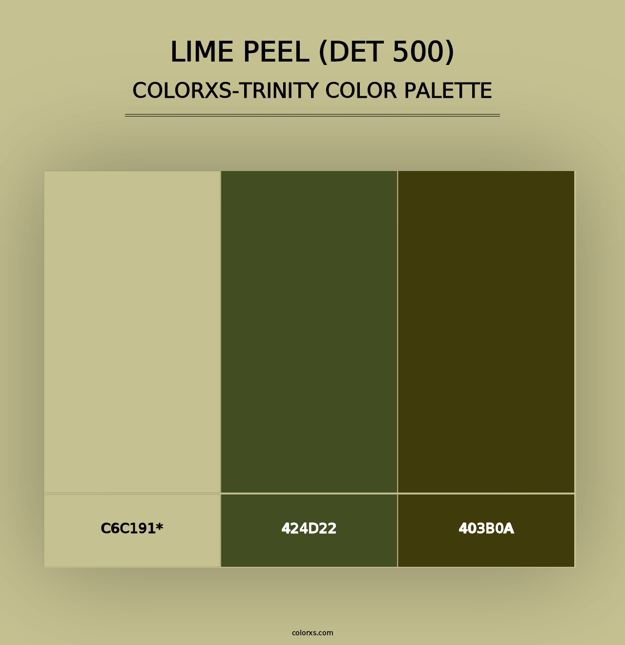 Lime Peel (DET 500) - Colorxs Trinity Palette