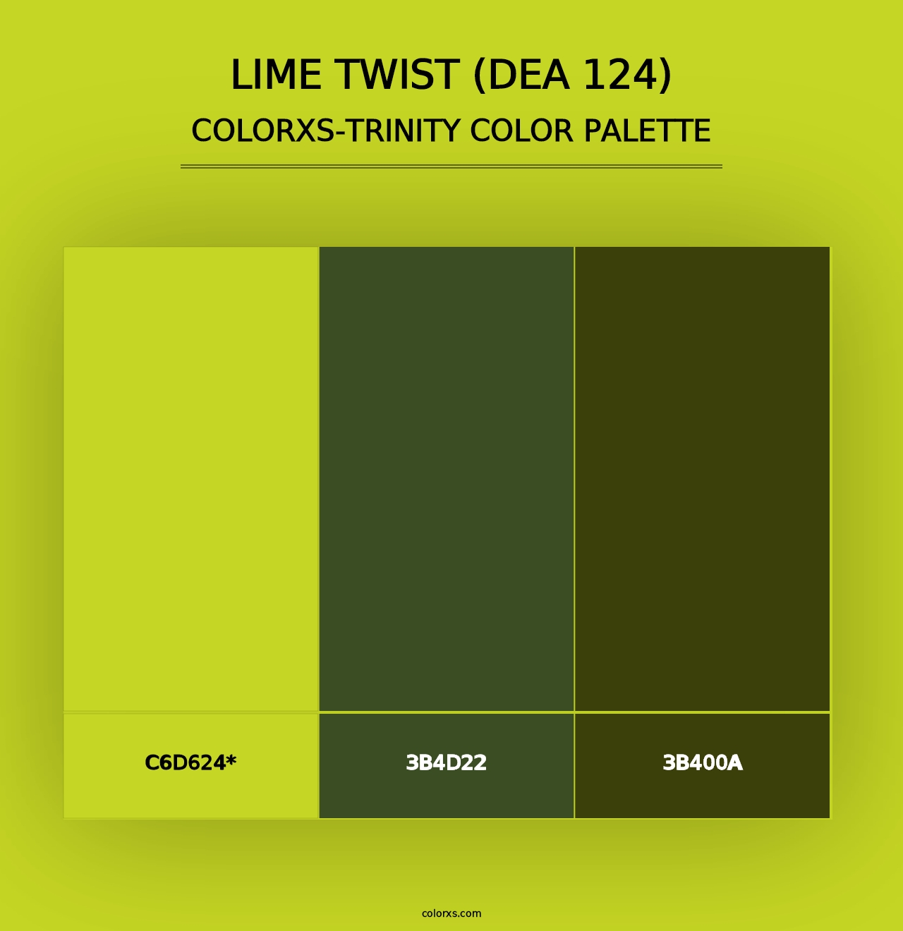 Lime Twist (DEA 124) - Colorxs Trinity Palette