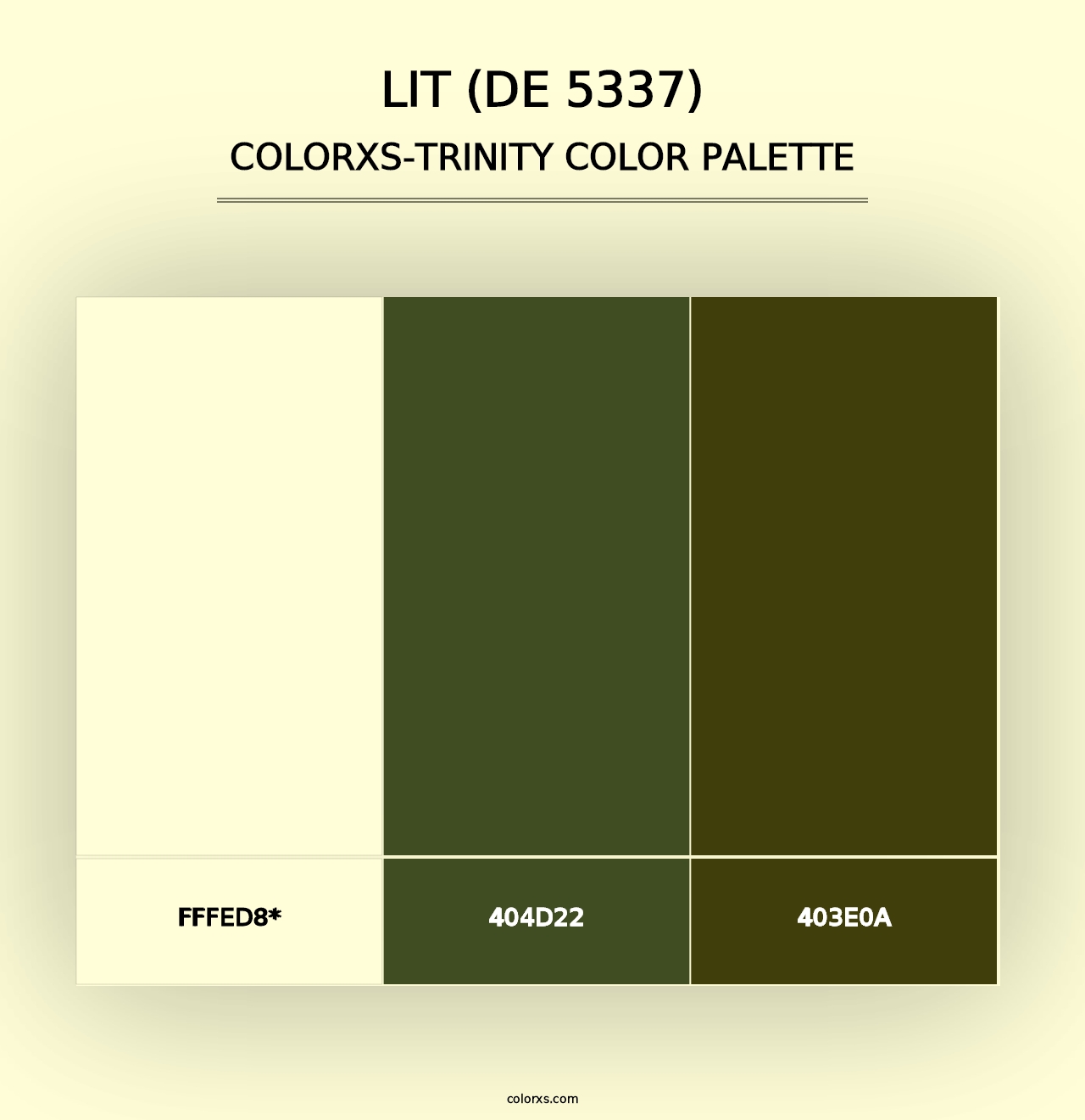 Lit (DE 5337) - Colorxs Trinity Palette