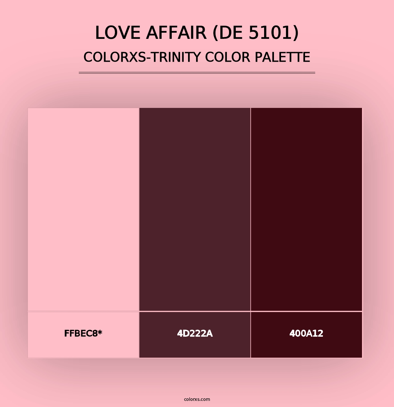 Love Affair (DE 5101) - Colorxs Trinity Palette