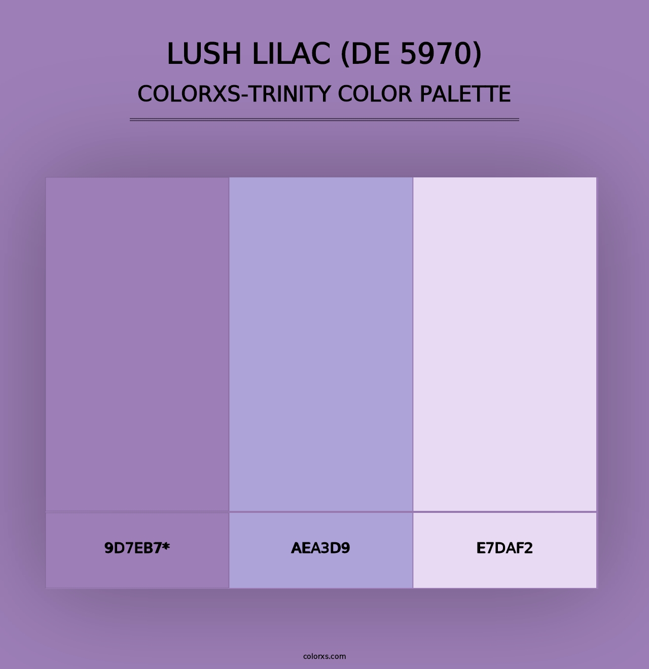 Lush Lilac (DE 5970) - Colorxs Trinity Palette