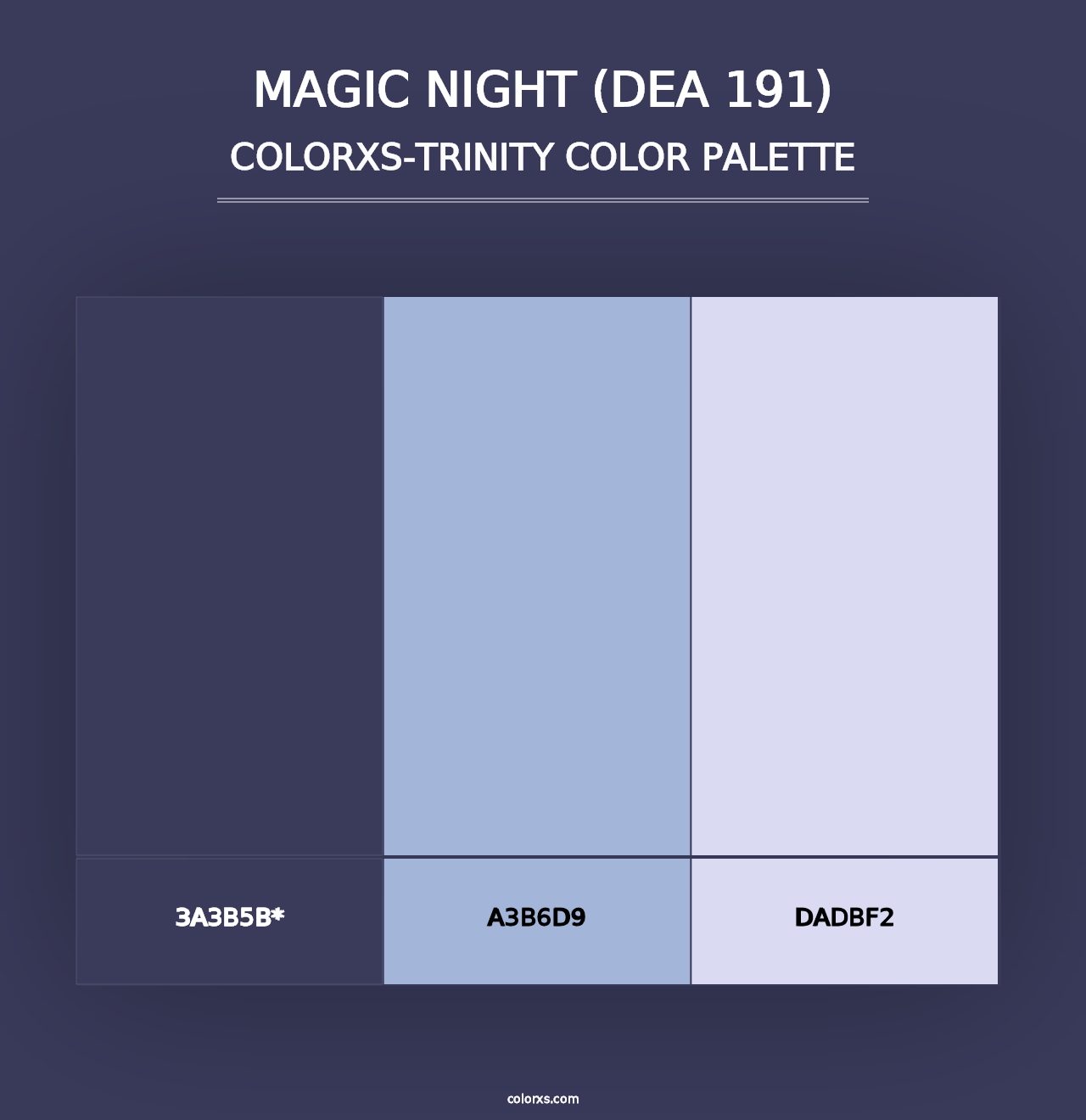 Magic Night (DEA 191) - Colorxs Trinity Palette