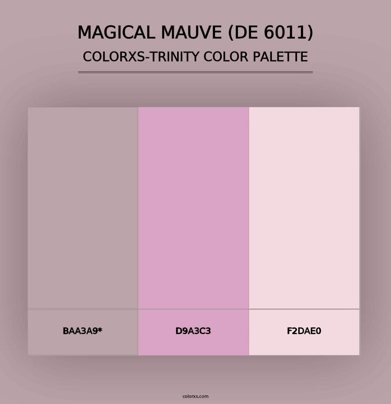 Magical Mauve (DE 6011) - Colorxs Trinity Palette