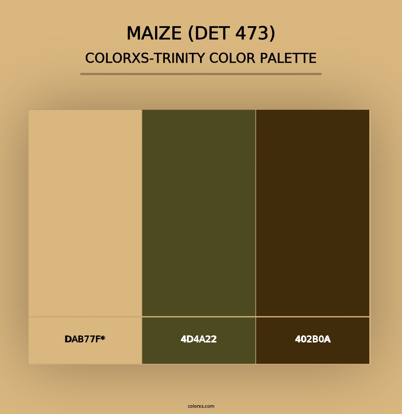 Maize (DET 473) - Colorxs Trinity Palette