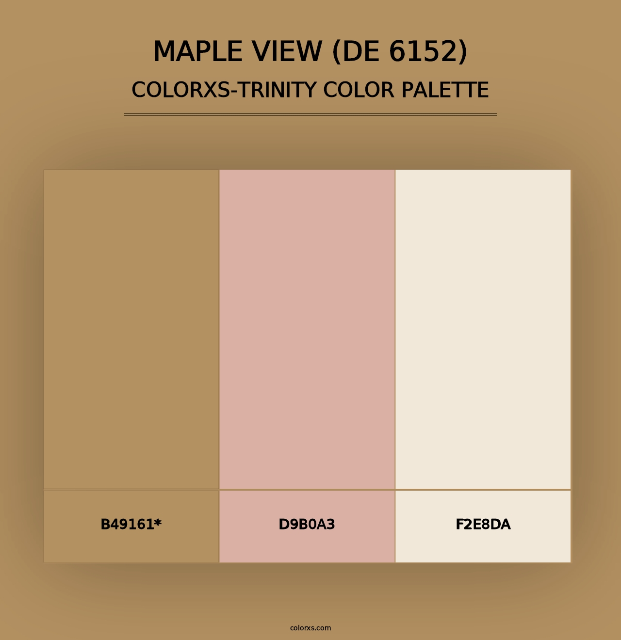 Maple View (DE 6152) - Colorxs Trinity Palette