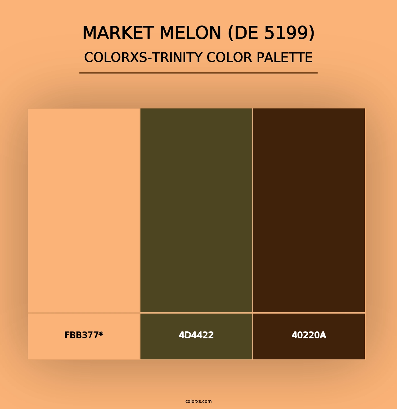 Market Melon (DE 5199) - Colorxs Trinity Palette