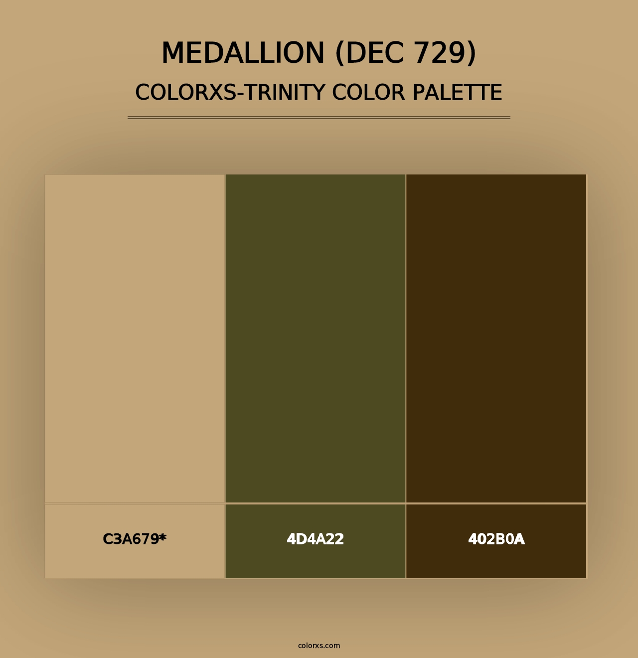 Medallion (DEC 729) - Colorxs Trinity Palette