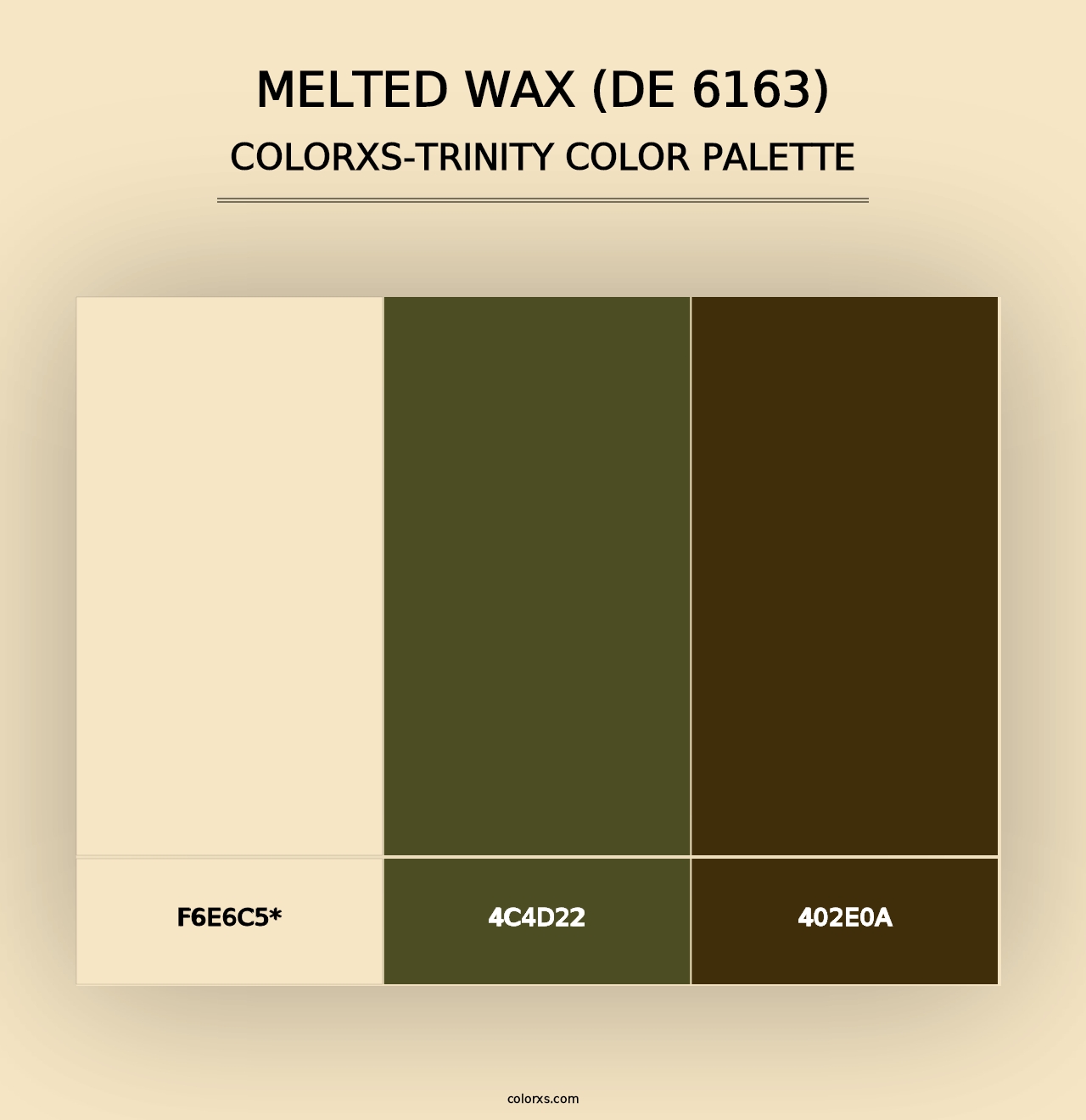 Melted Wax (DE 6163) - Colorxs Trinity Palette