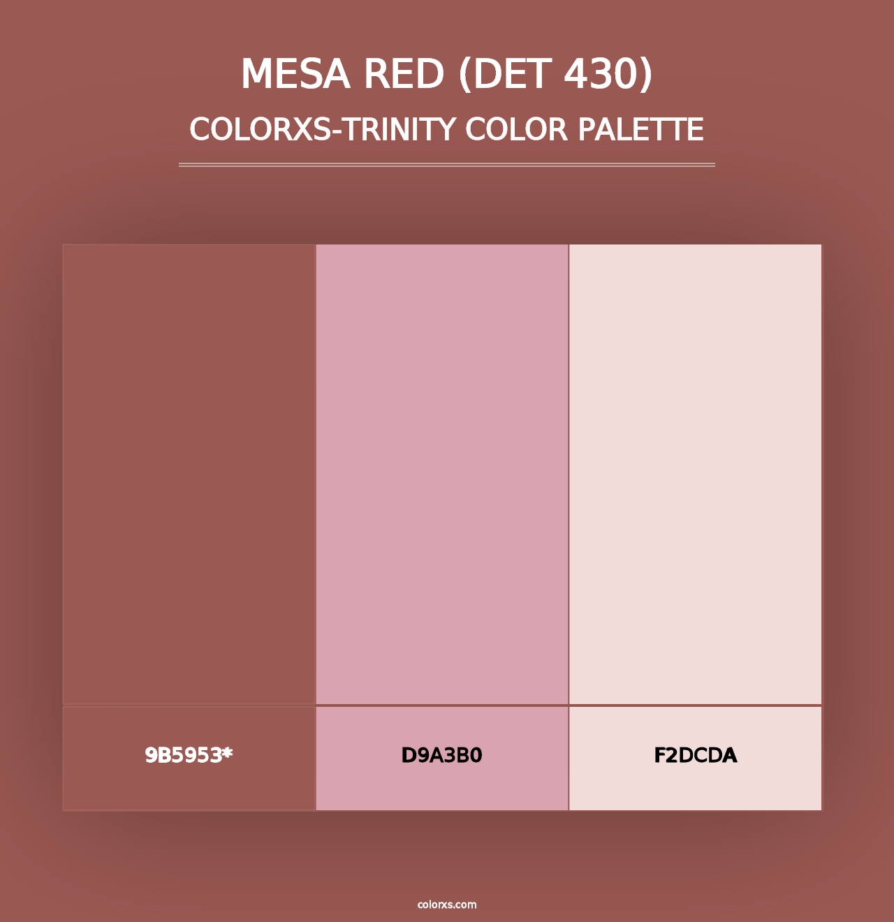 Mesa Red (DET 430) - Colorxs Trinity Palette