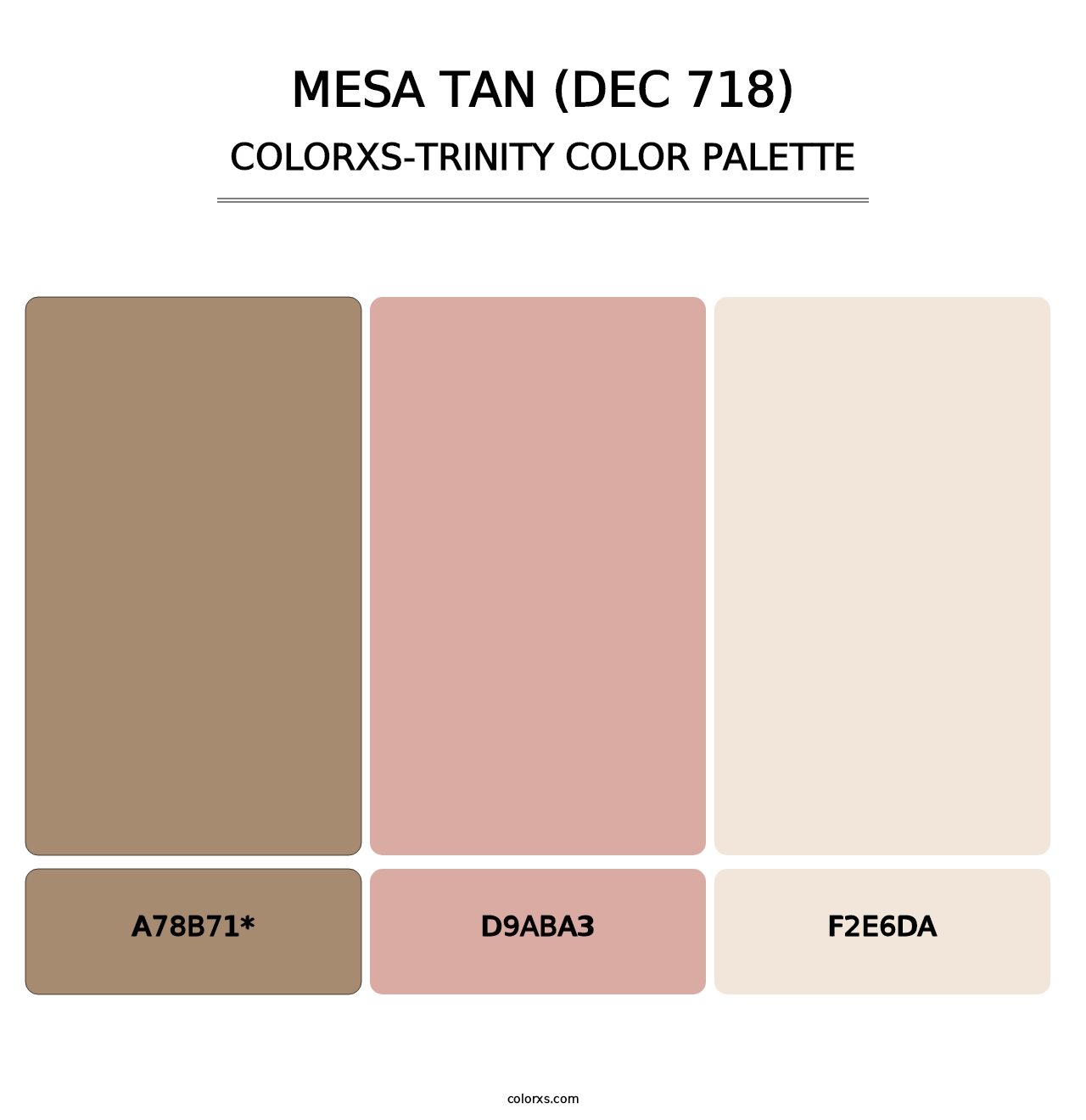 Mesa Tan (DEC 718) - Colorxs Trinity Palette