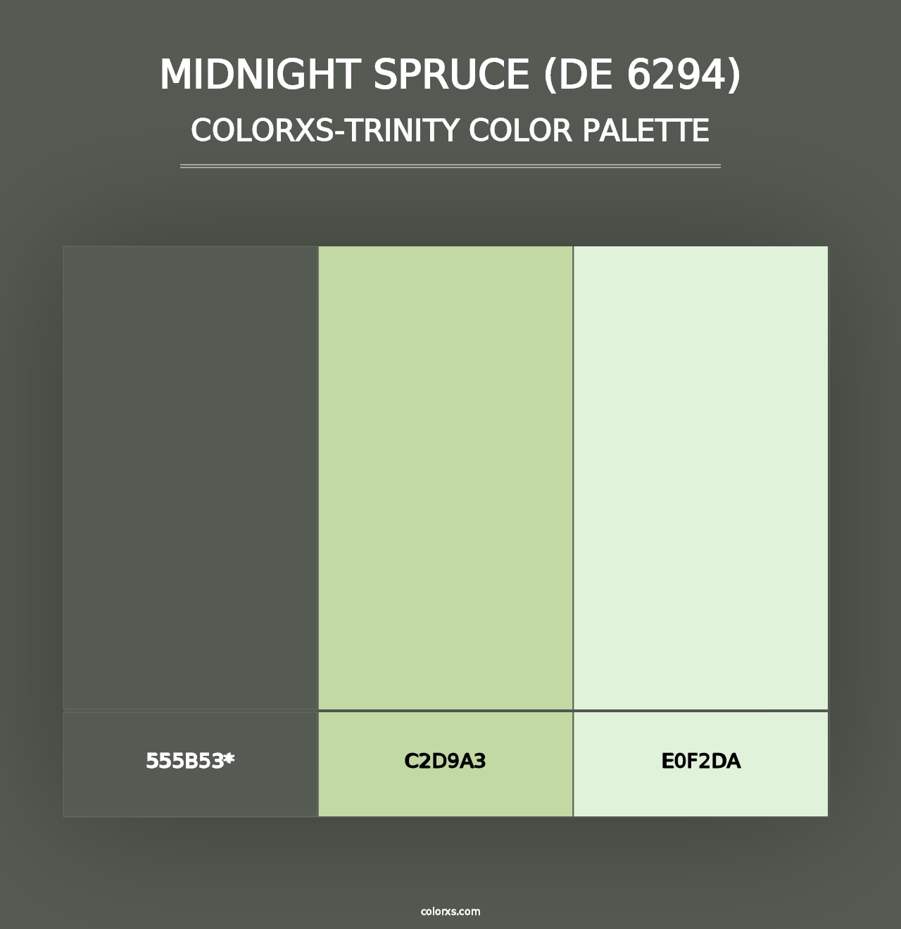 Midnight Spruce (DE 6294) - Colorxs Trinity Palette