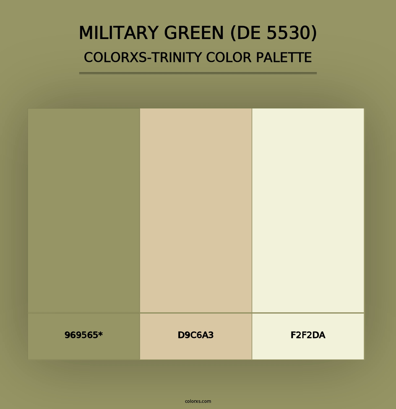 Military Green (DE 5530) - Colorxs Trinity Palette