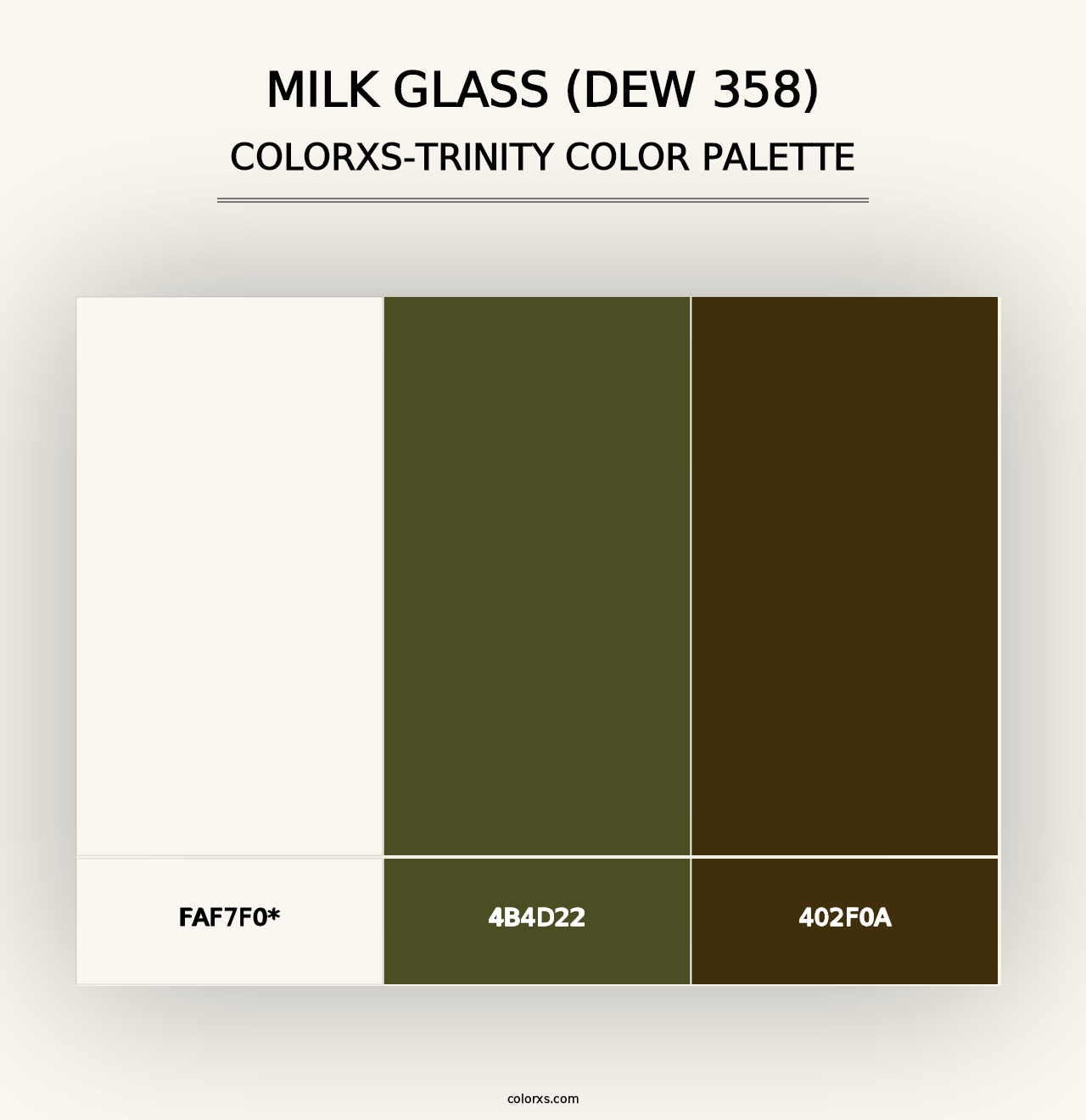 Milk Glass (DEW 358) - Colorxs Trinity Palette