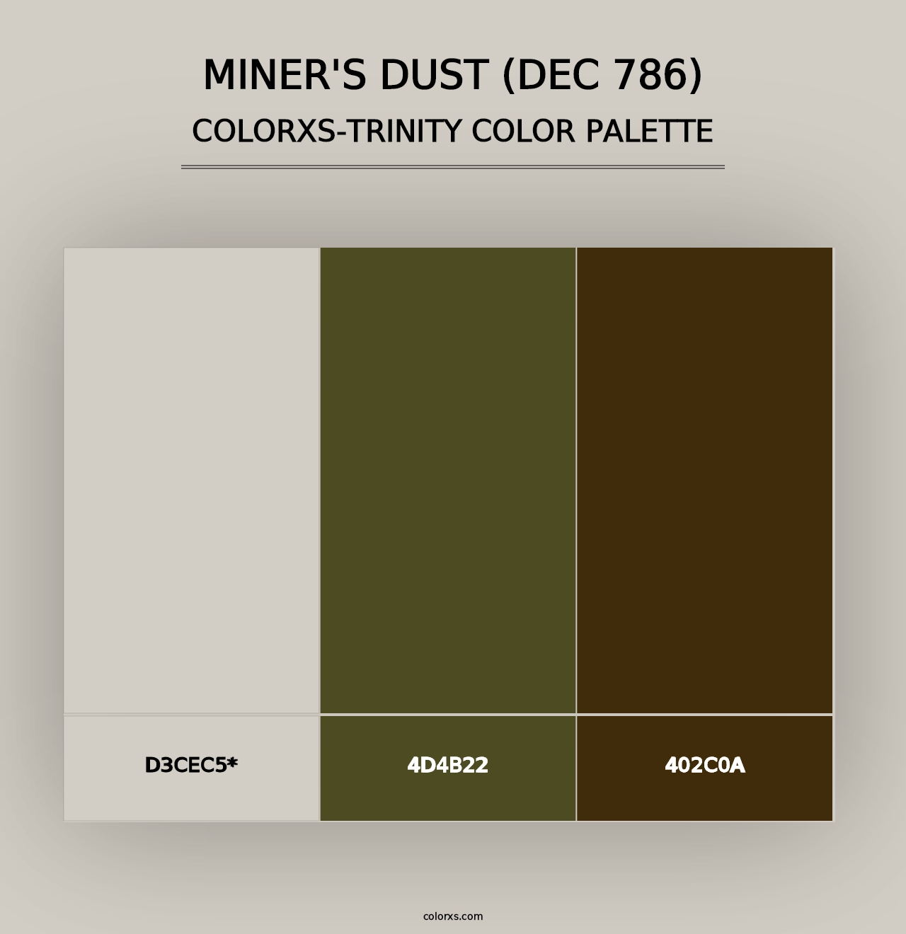 Miner's Dust (DEC 786) - Colorxs Trinity Palette