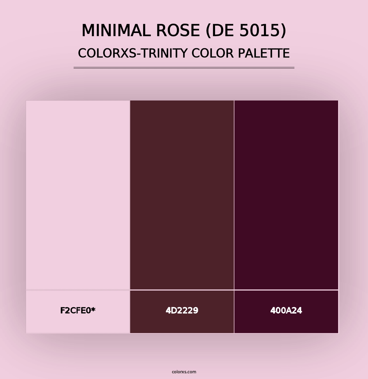 Minimal Rose (DE 5015) - Colorxs Trinity Palette