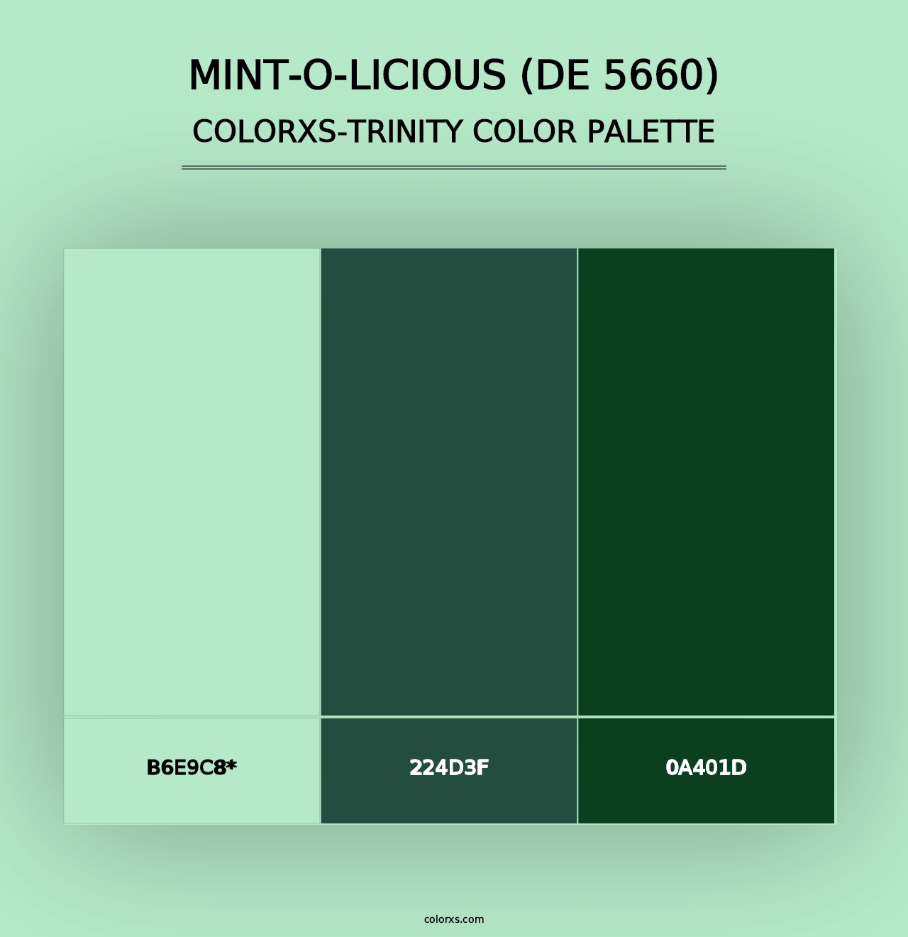 Mint-o-licious (DE 5660) - Colorxs Trinity Palette