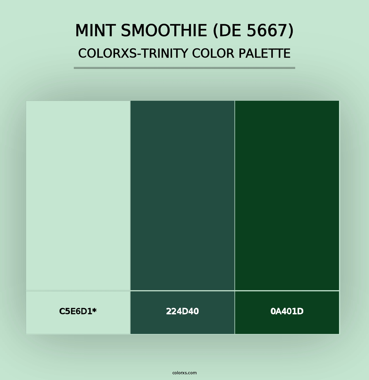 Mint Smoothie (DE 5667) - Colorxs Trinity Palette