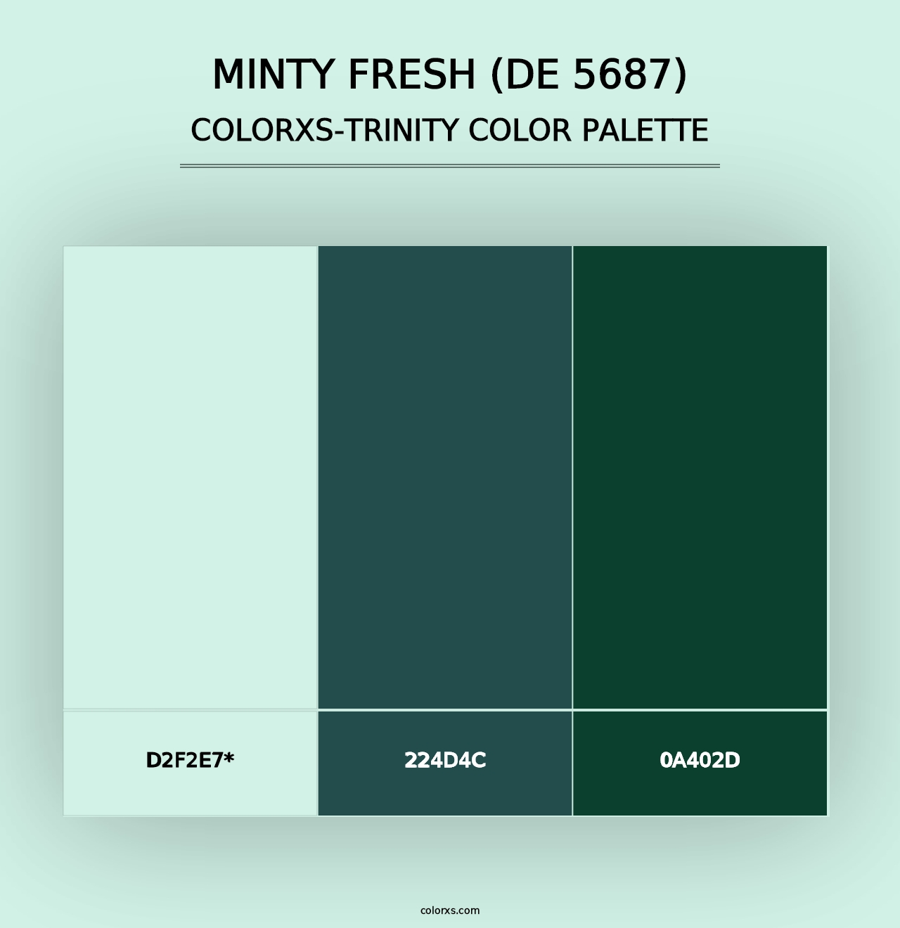 Minty Fresh (DE 5687) - Colorxs Trinity Palette