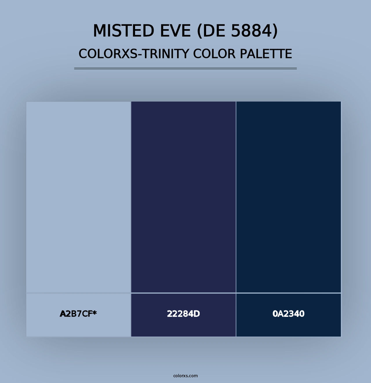 Misted Eve (DE 5884) - Colorxs Trinity Palette