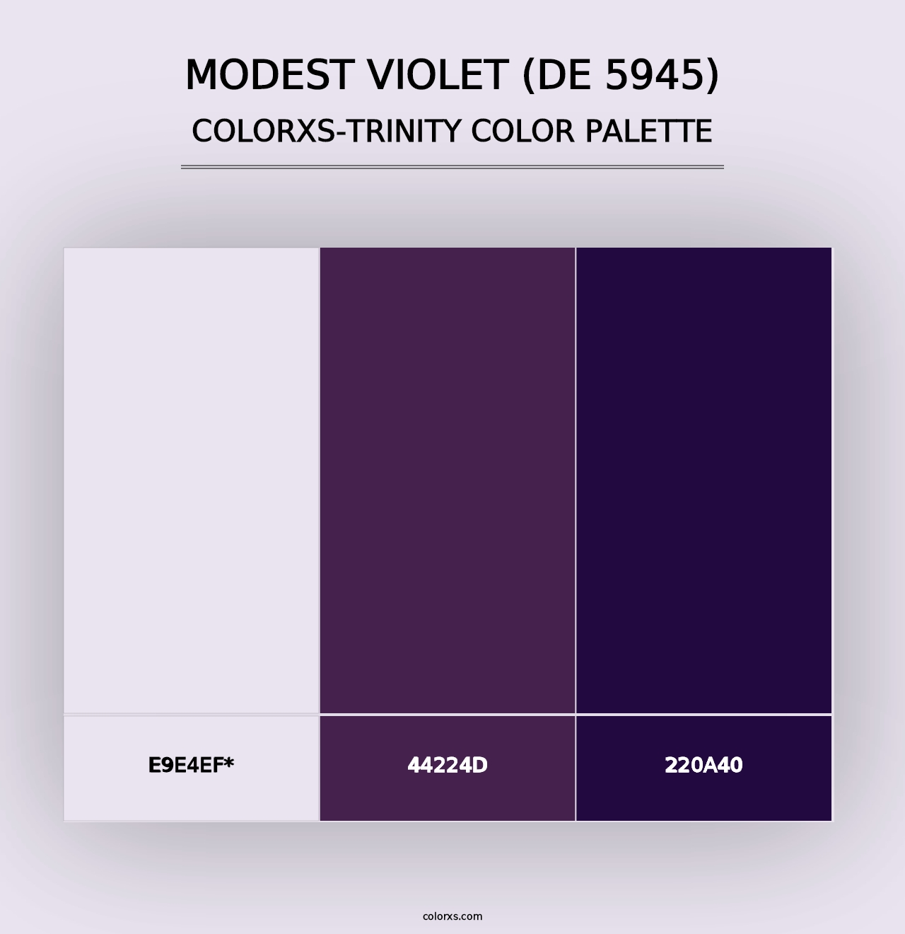 Modest Violet (DE 5945) - Colorxs Trinity Palette