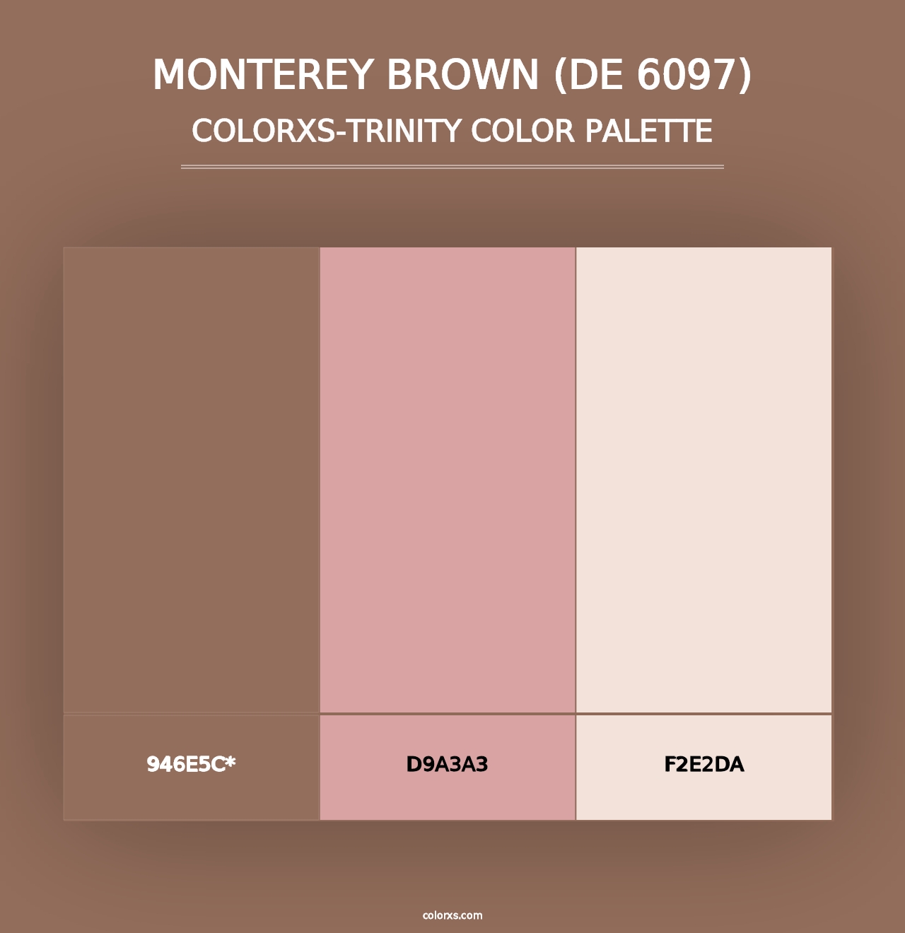 Monterey Brown (DE 6097) - Colorxs Trinity Palette