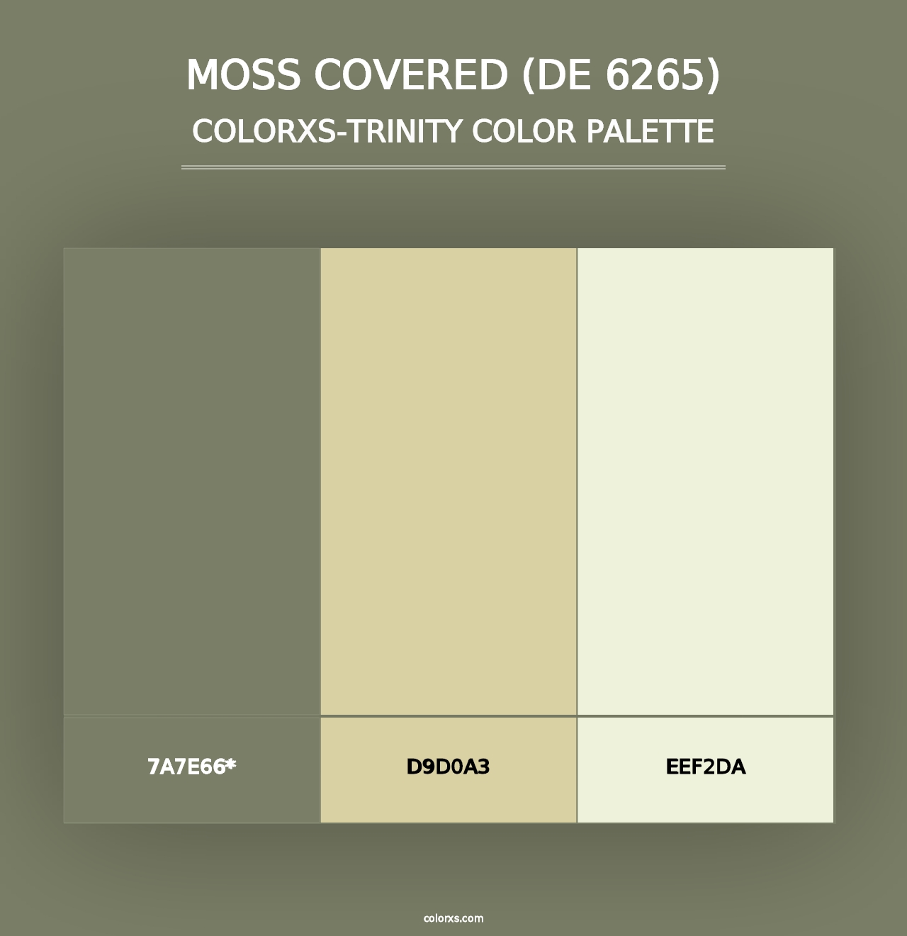 Moss Covered (DE 6265) - Colorxs Trinity Palette