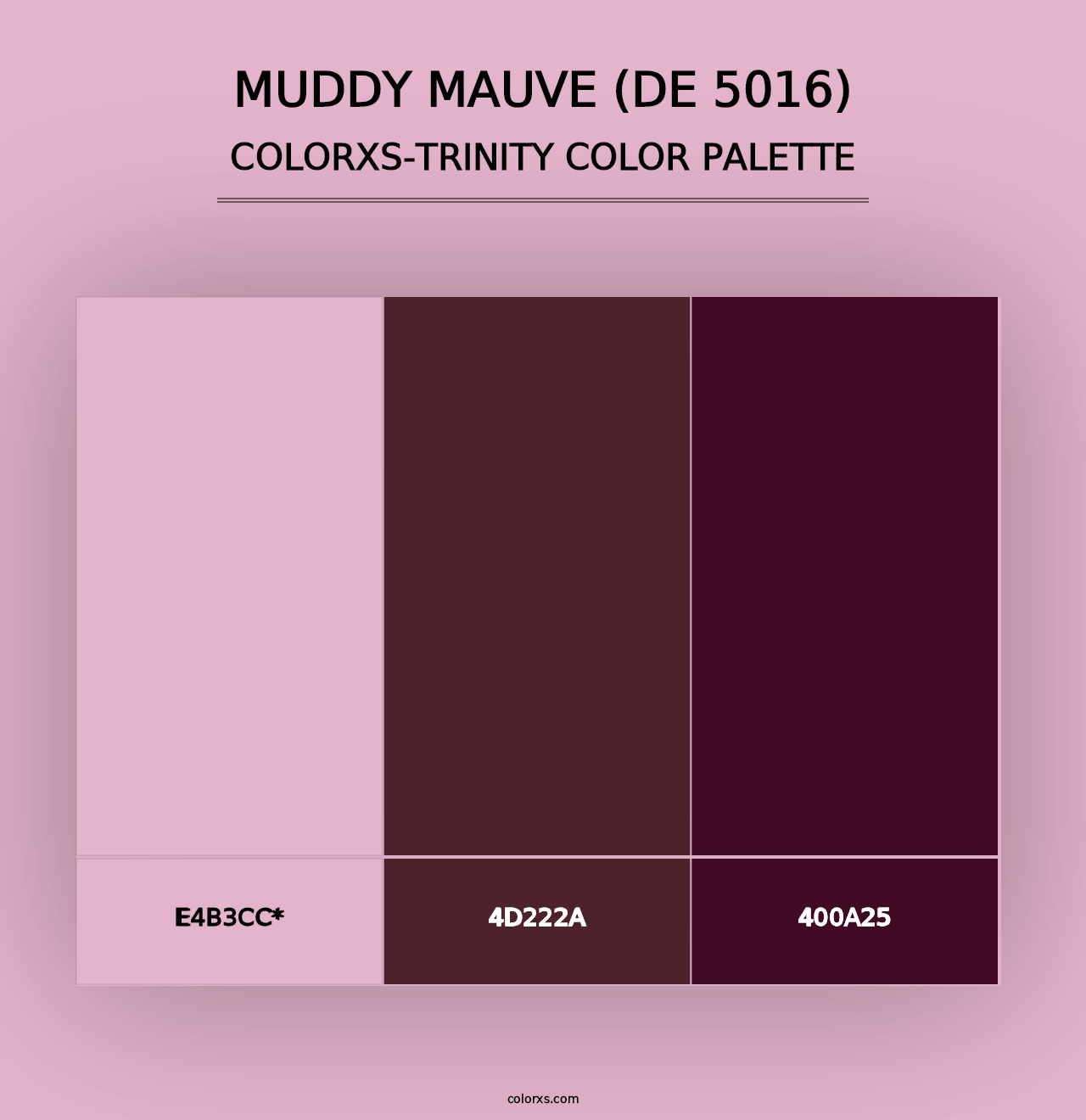 Muddy Mauve (DE 5016) - Colorxs Trinity Palette