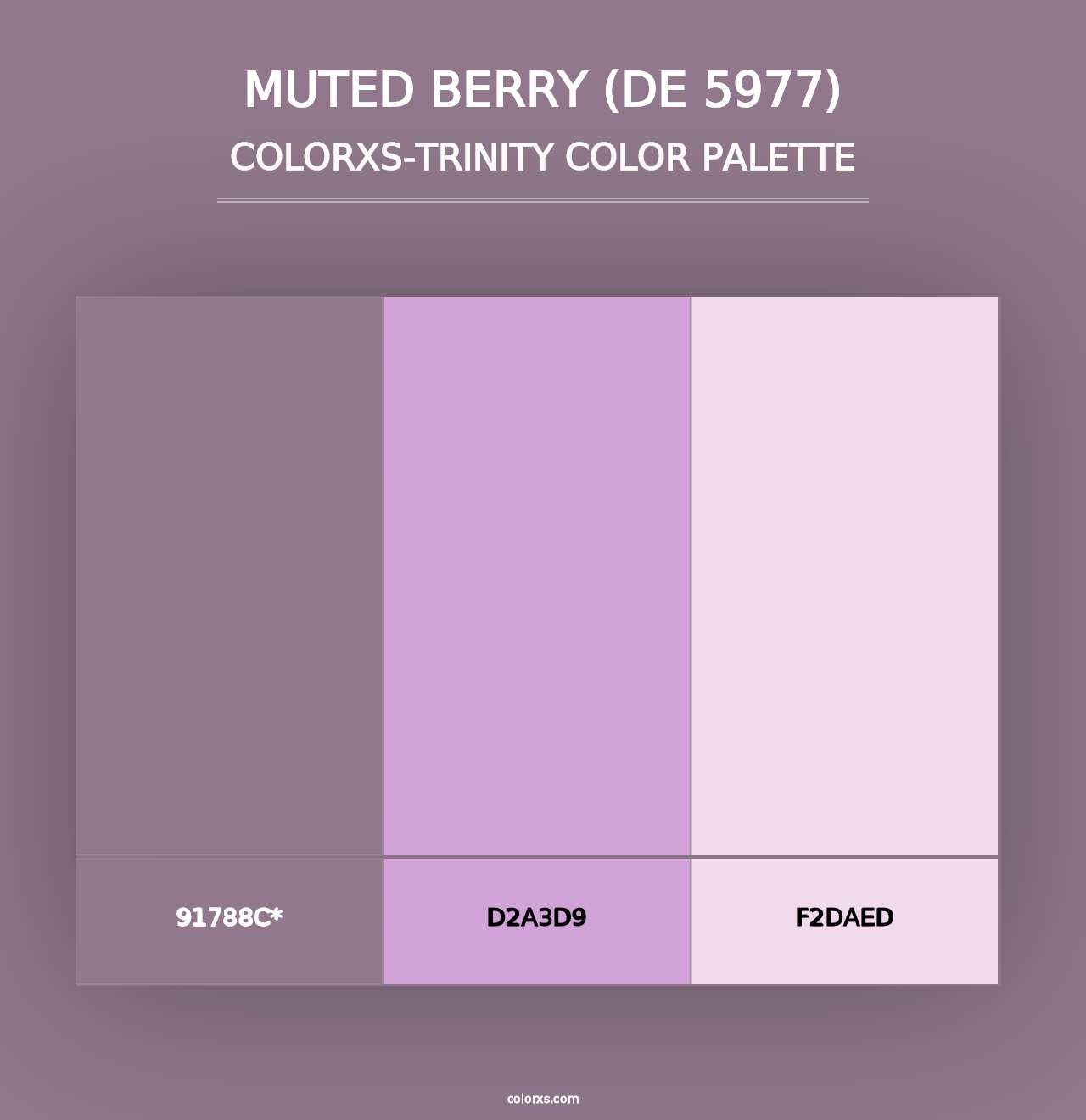 Muted Berry (DE 5977) - Colorxs Trinity Palette