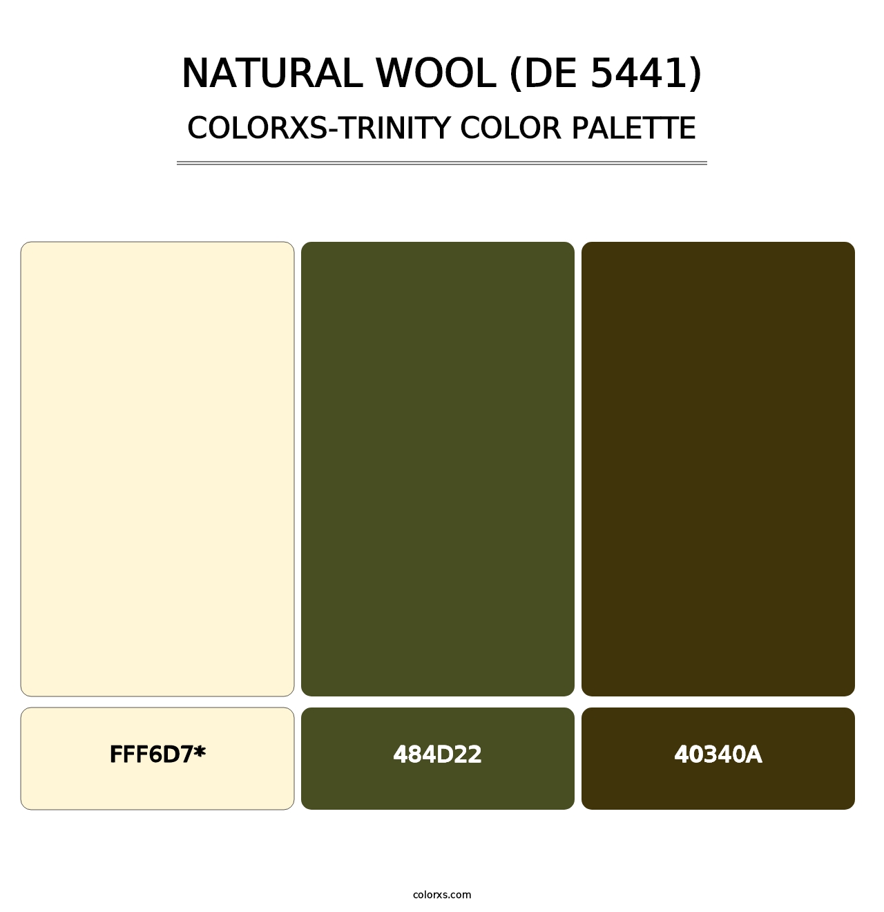 Natural Wool (DE 5441) - Colorxs Trinity Palette