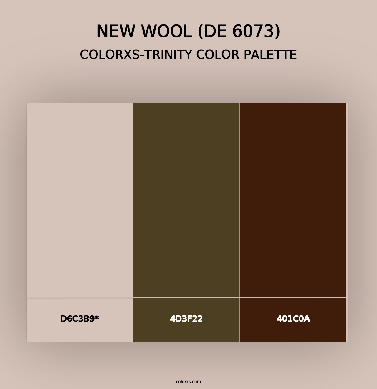 New Wool (DE 6073) - Colorxs Trinity Palette