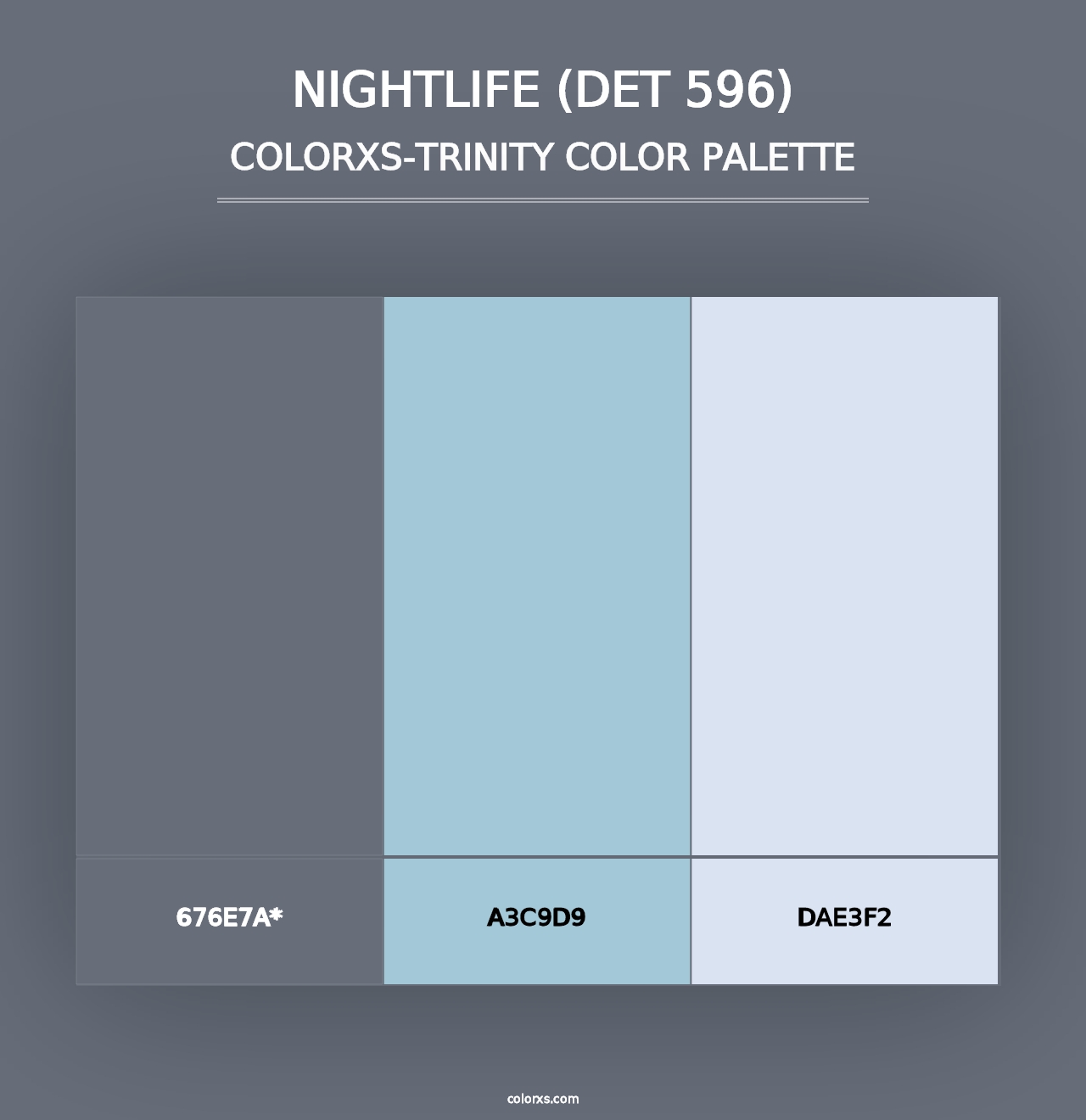 Nightlife (DET 596) - Colorxs Trinity Palette