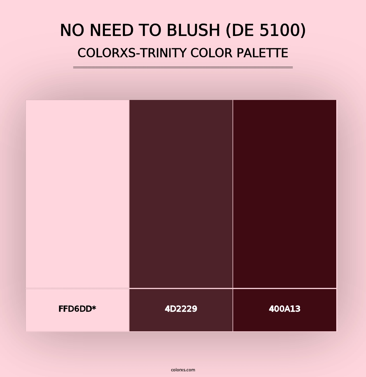 No Need to Blush (DE 5100) - Colorxs Trinity Palette