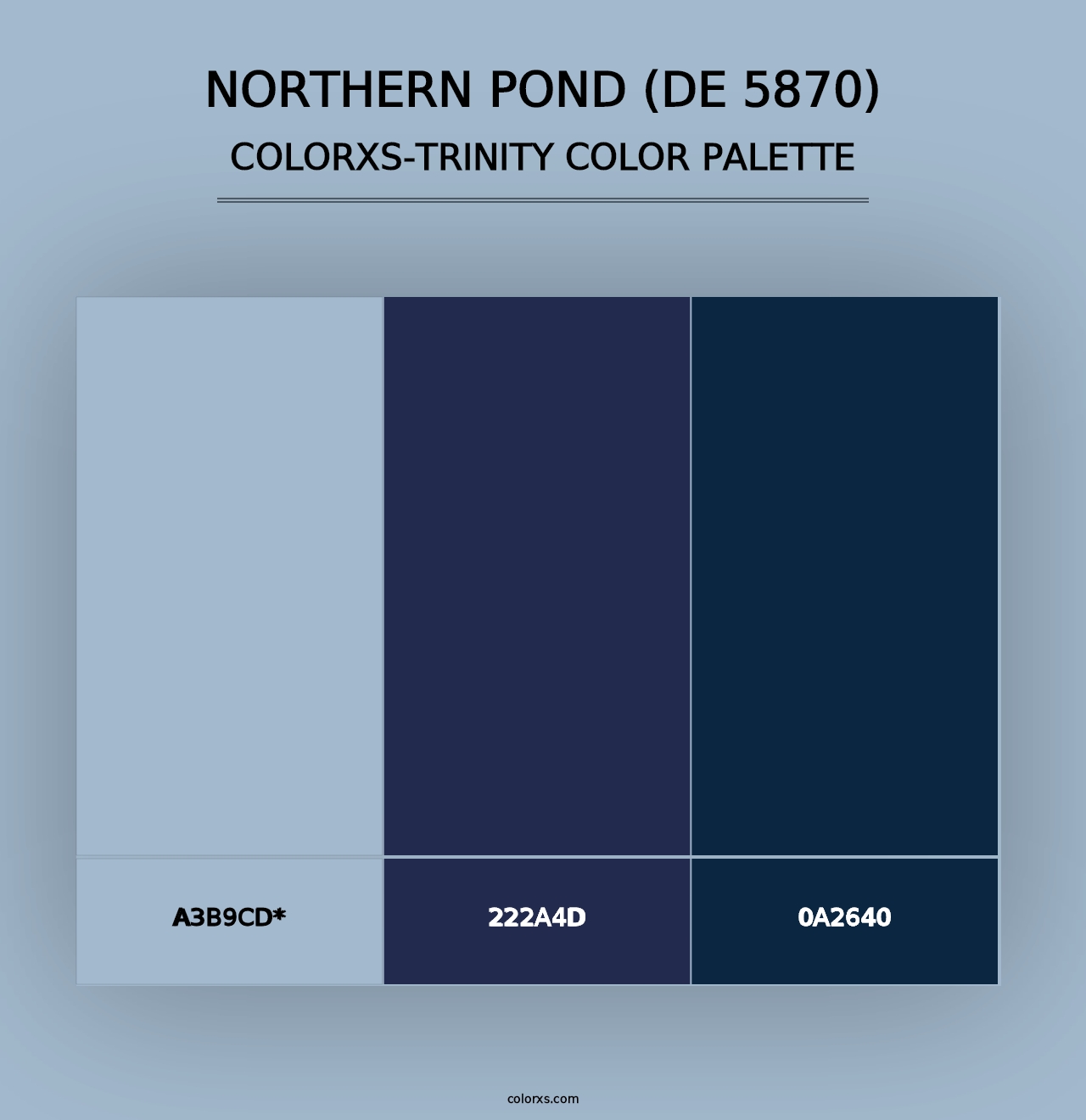 Northern Pond (DE 5870) - Colorxs Trinity Palette