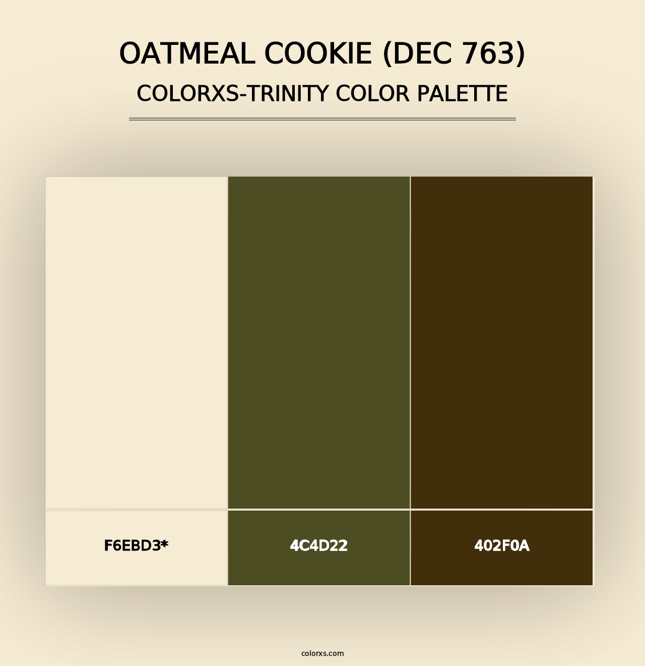 Oatmeal Cookie (DEC 763) - Colorxs Trinity Palette