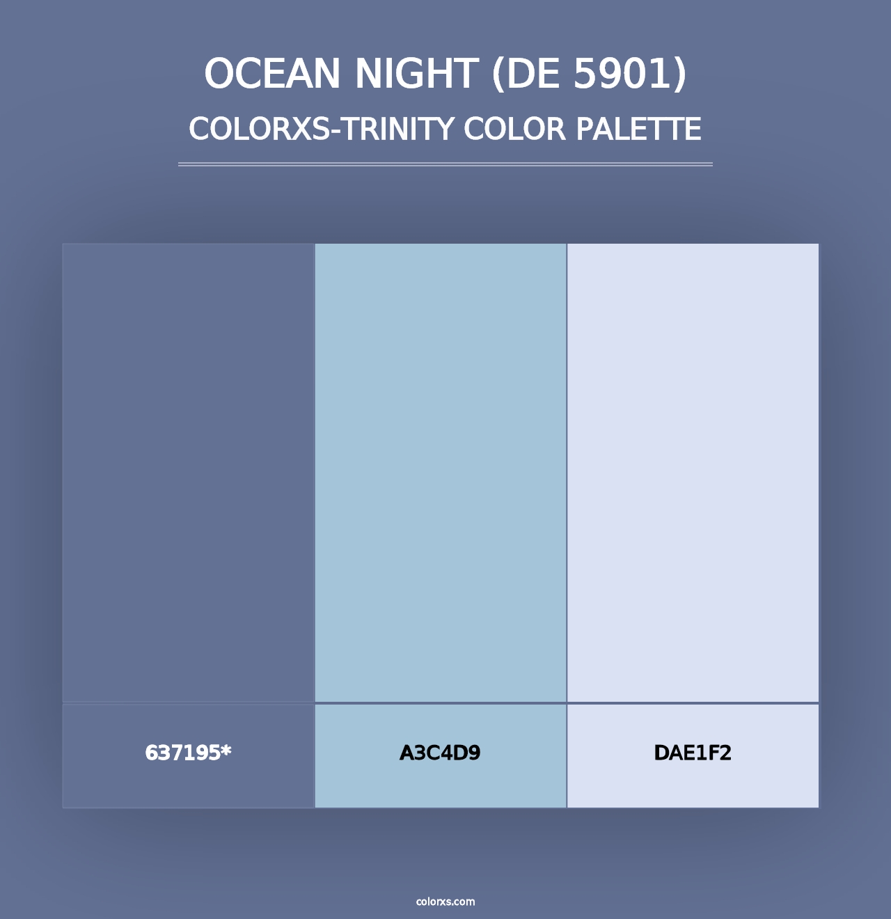 Ocean Night (DE 5901) - Colorxs Trinity Palette