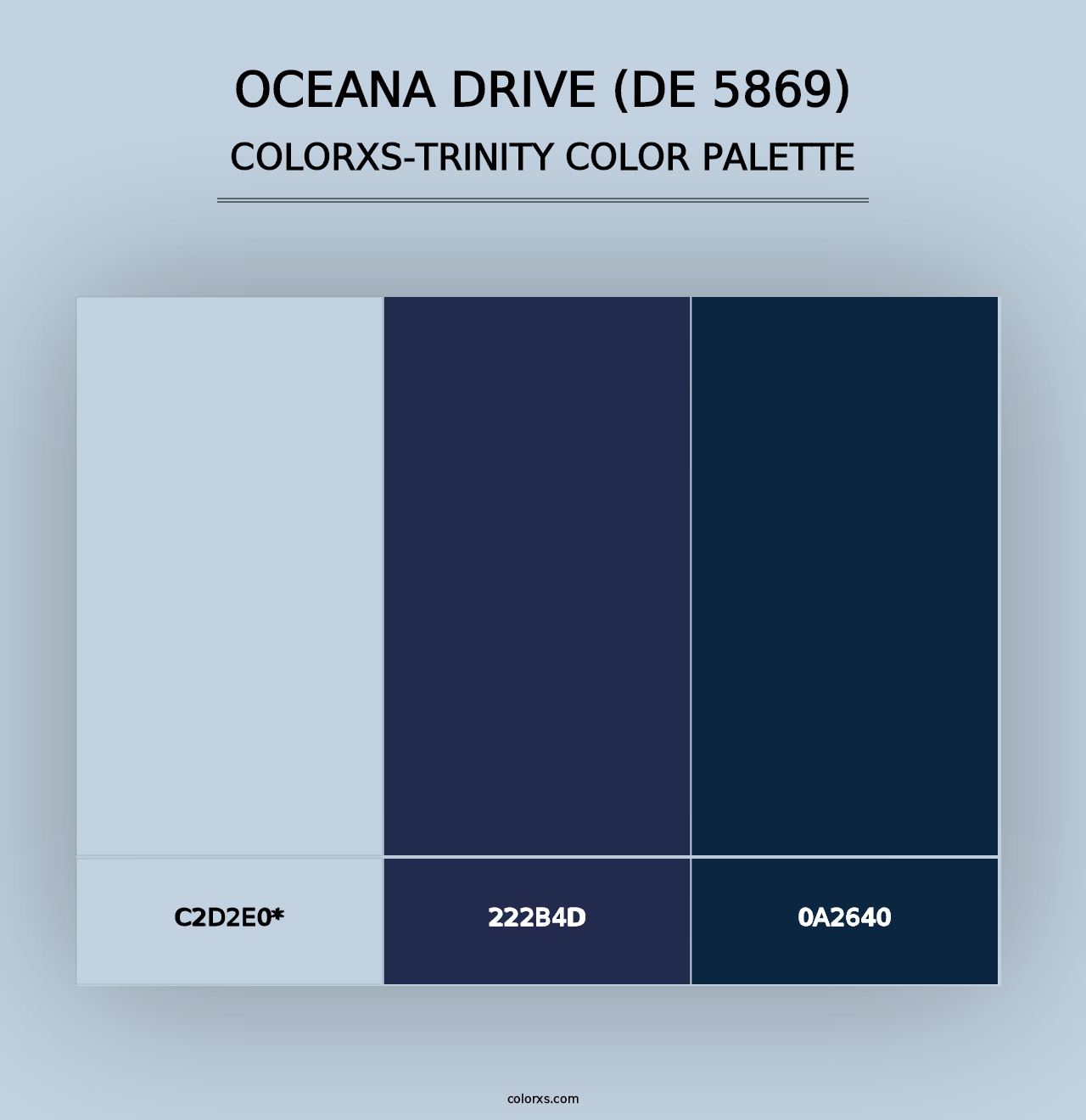 Oceana Drive (DE 5869) - Colorxs Trinity Palette