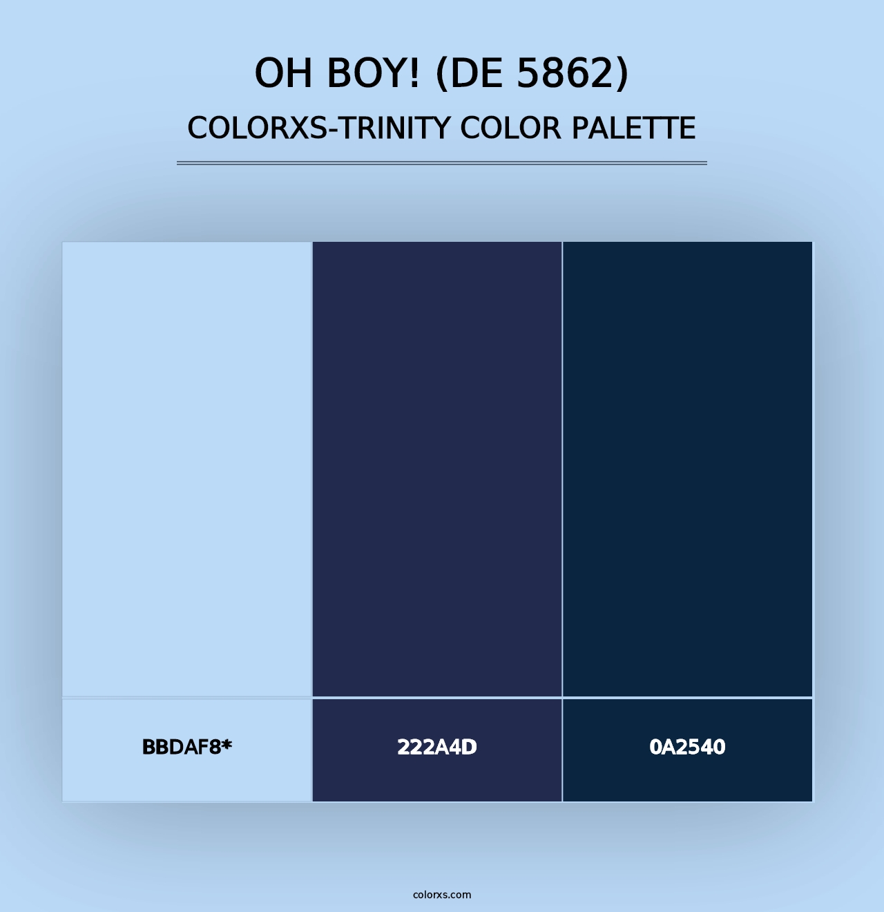 Oh Boy! (DE 5862) - Colorxs Trinity Palette