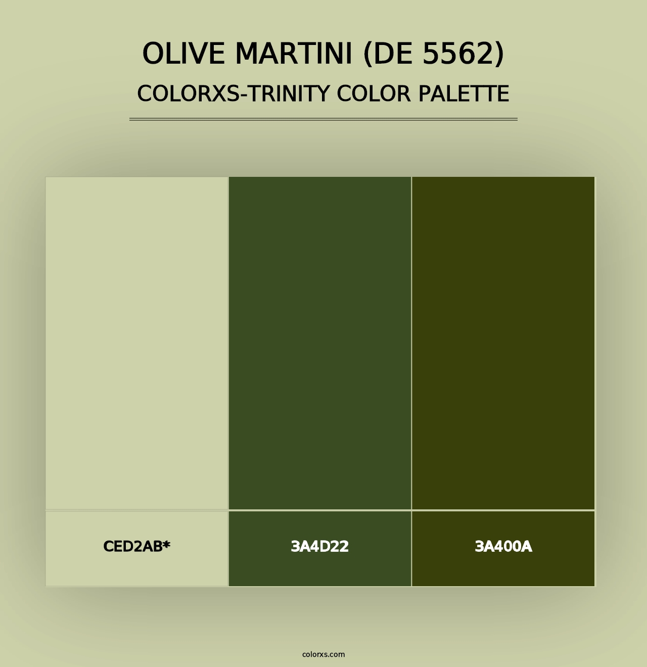 Olive Martini (DE 5562) - Colorxs Trinity Palette