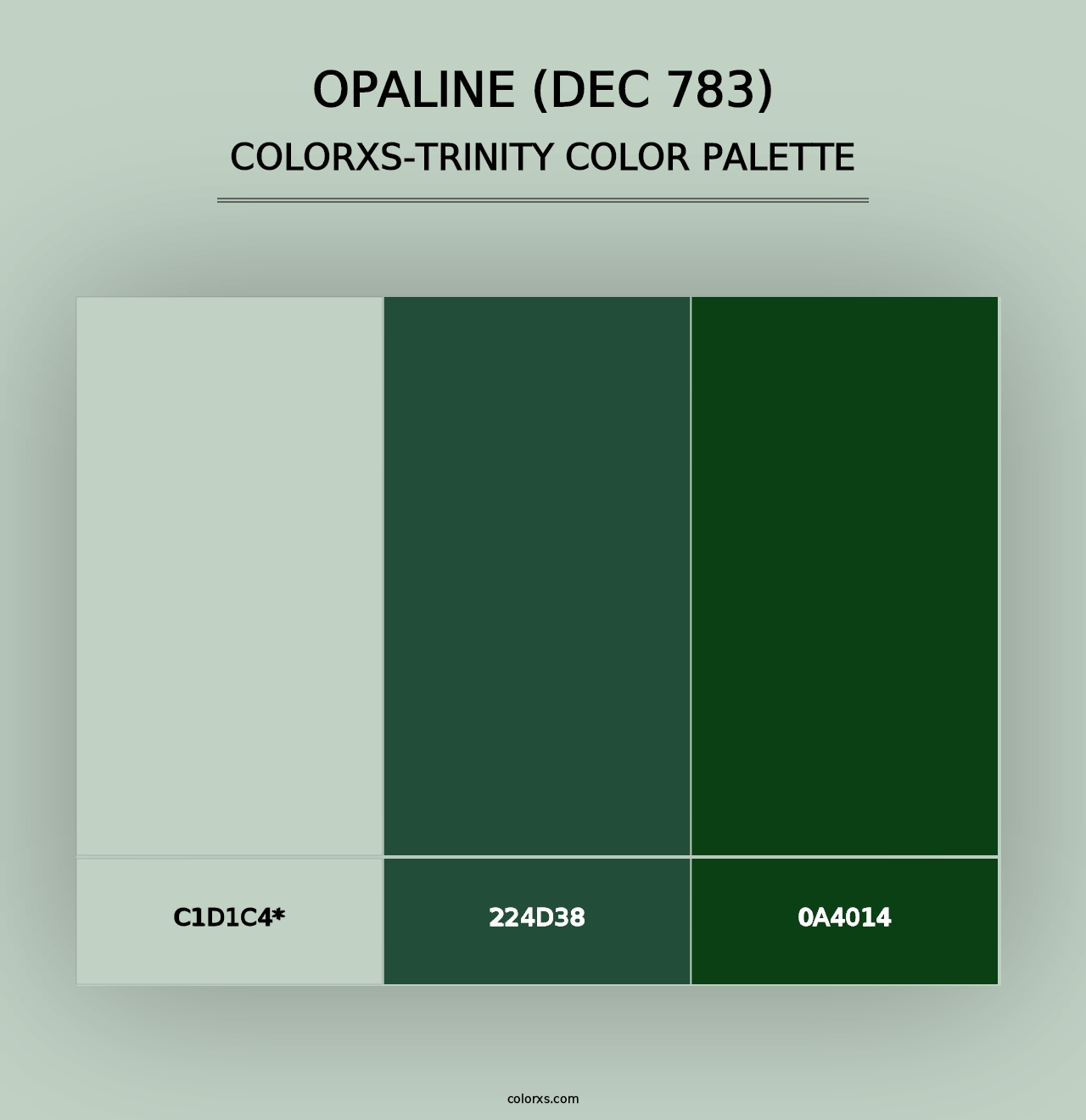 Opaline (DEC 783) - Colorxs Trinity Palette