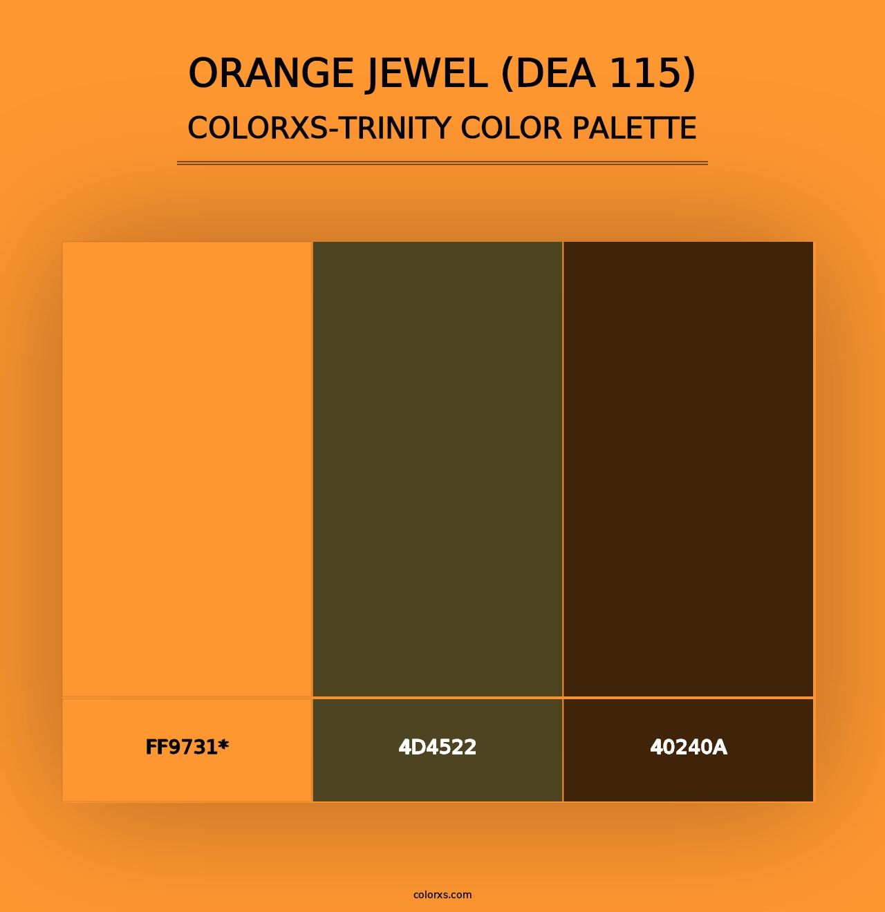 Orange Jewel (DEA 115) - Colorxs Trinity Palette