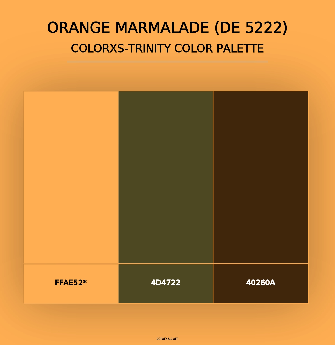 Orange Marmalade (DE 5222) - Colorxs Trinity Palette