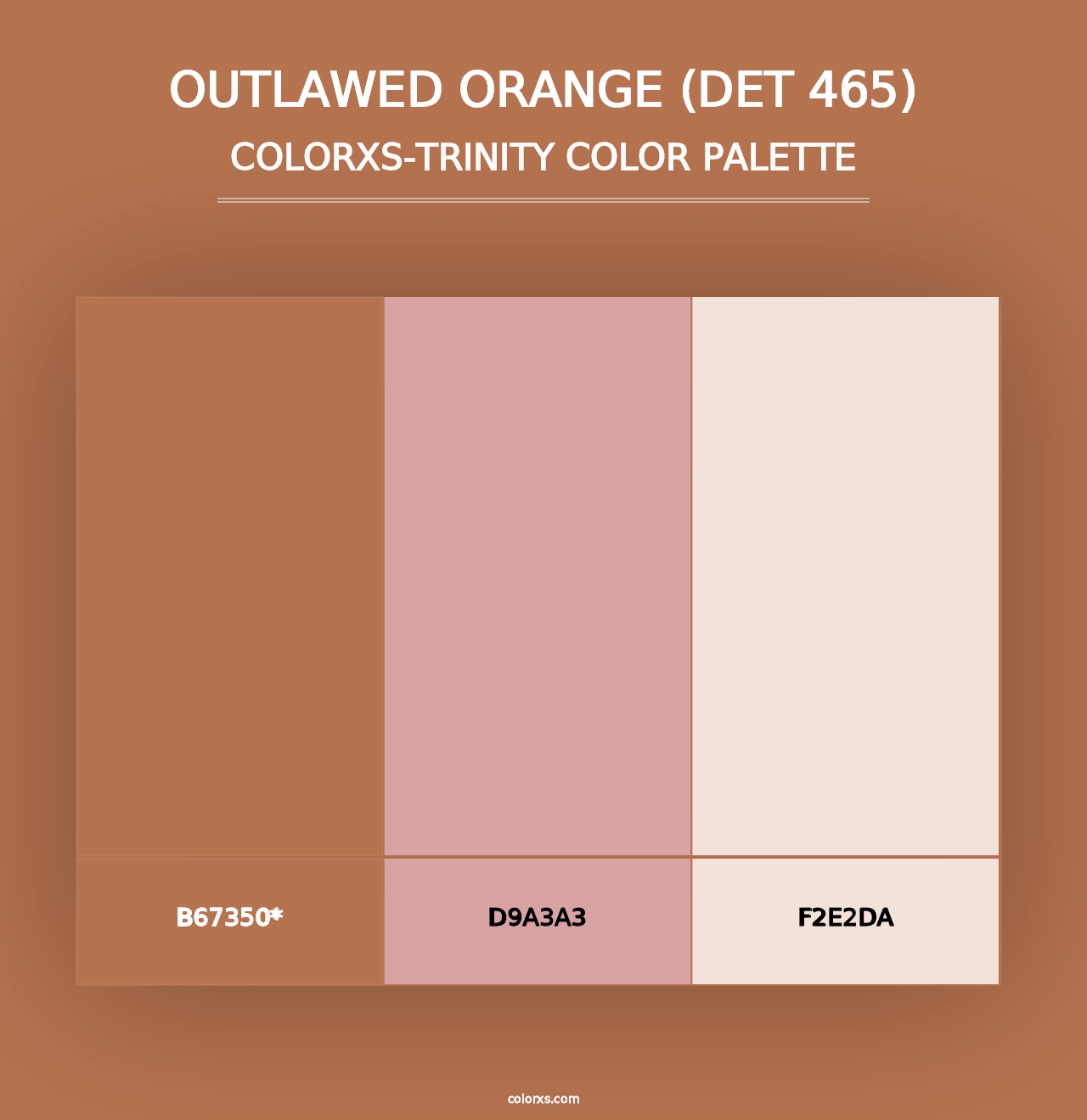 Outlawed Orange (DET 465) - Colorxs Trinity Palette