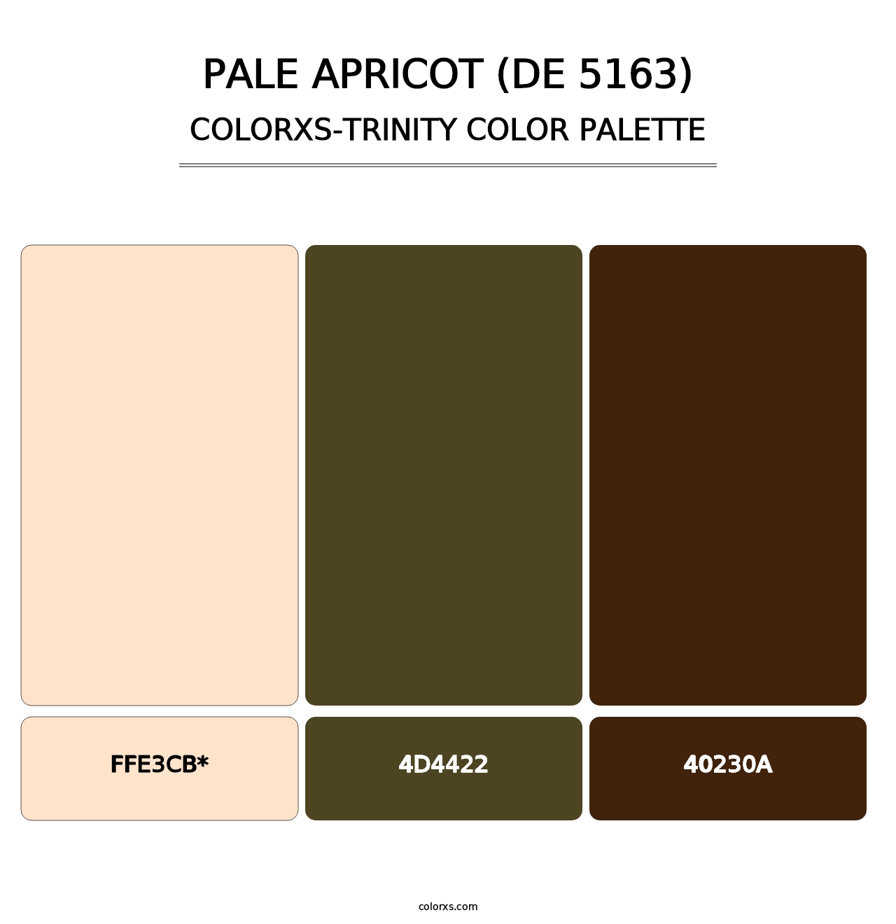 Pale Apricot (DE 5163) - Colorxs Trinity Palette