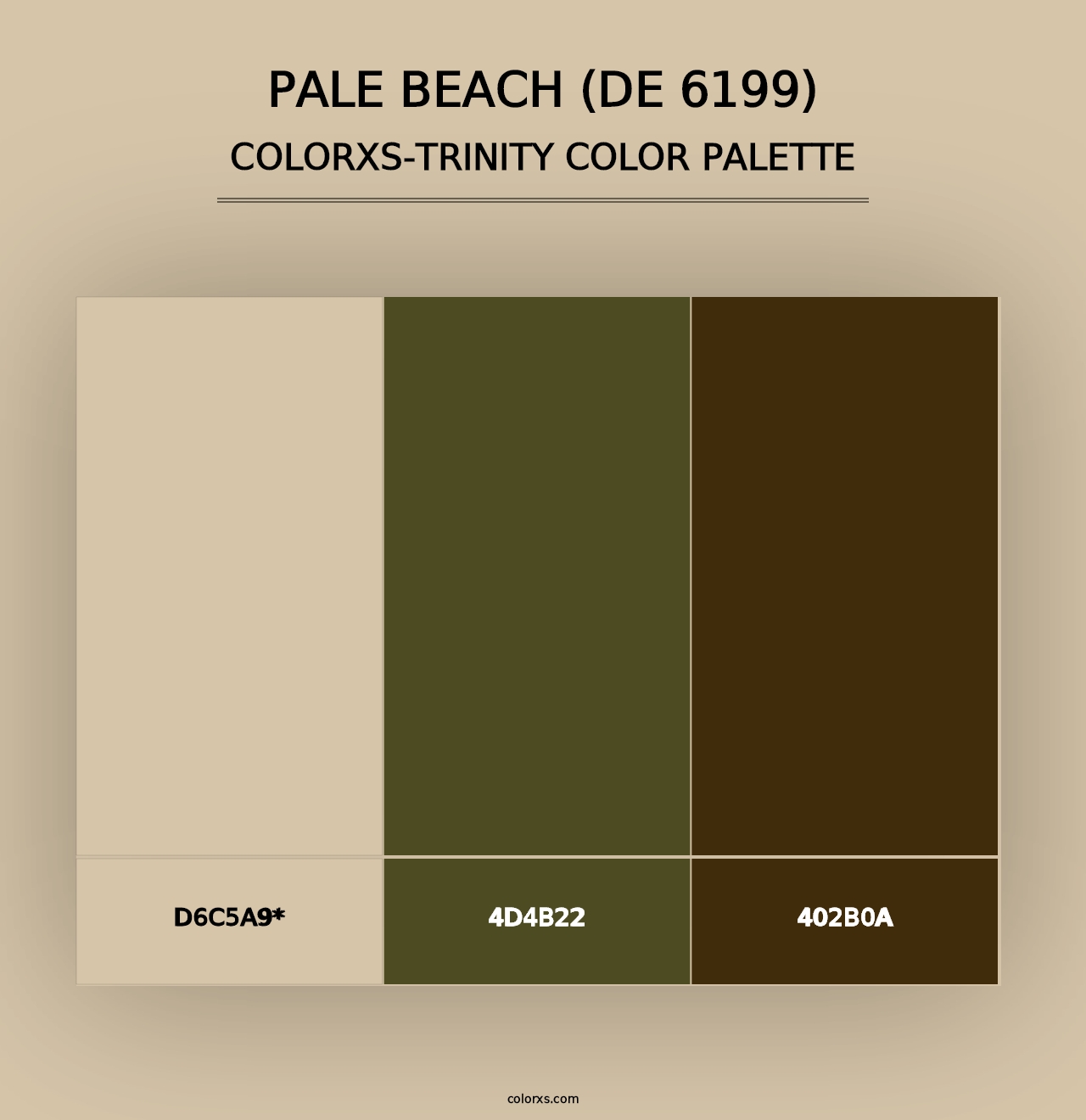 Pale Beach (DE 6199) - Colorxs Trinity Palette