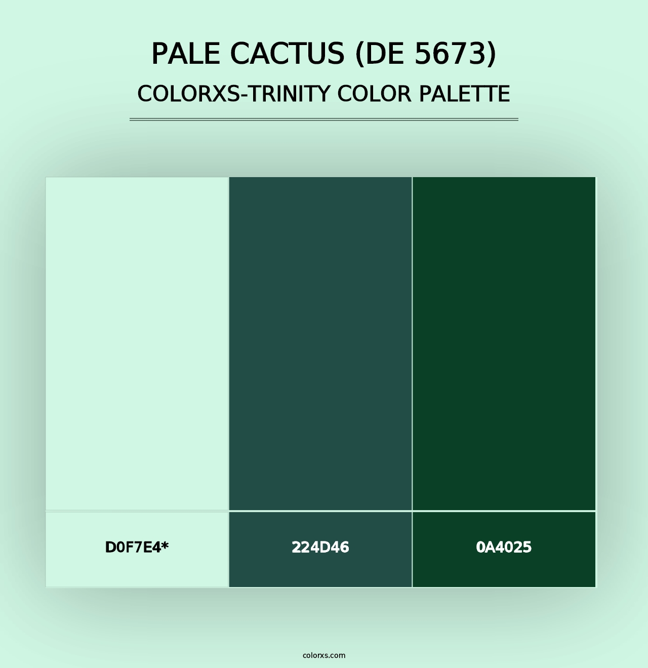 Pale Cactus (DE 5673) - Colorxs Trinity Palette